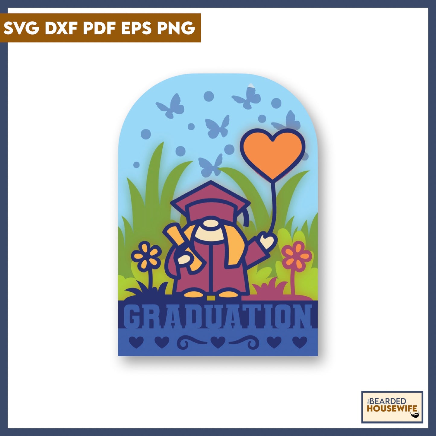 Graduation Gnome Box Card