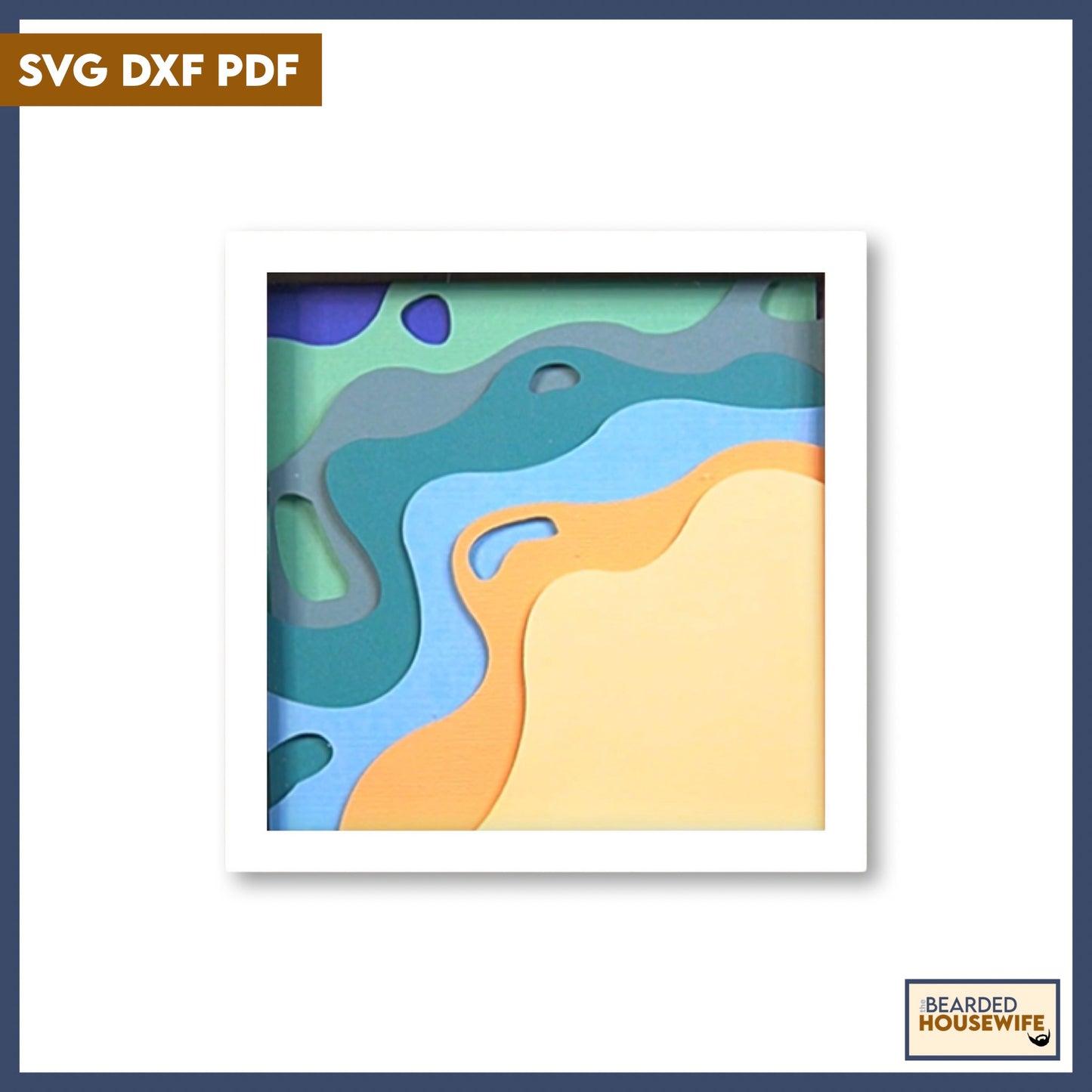 Waves on the Beach Shadow Box