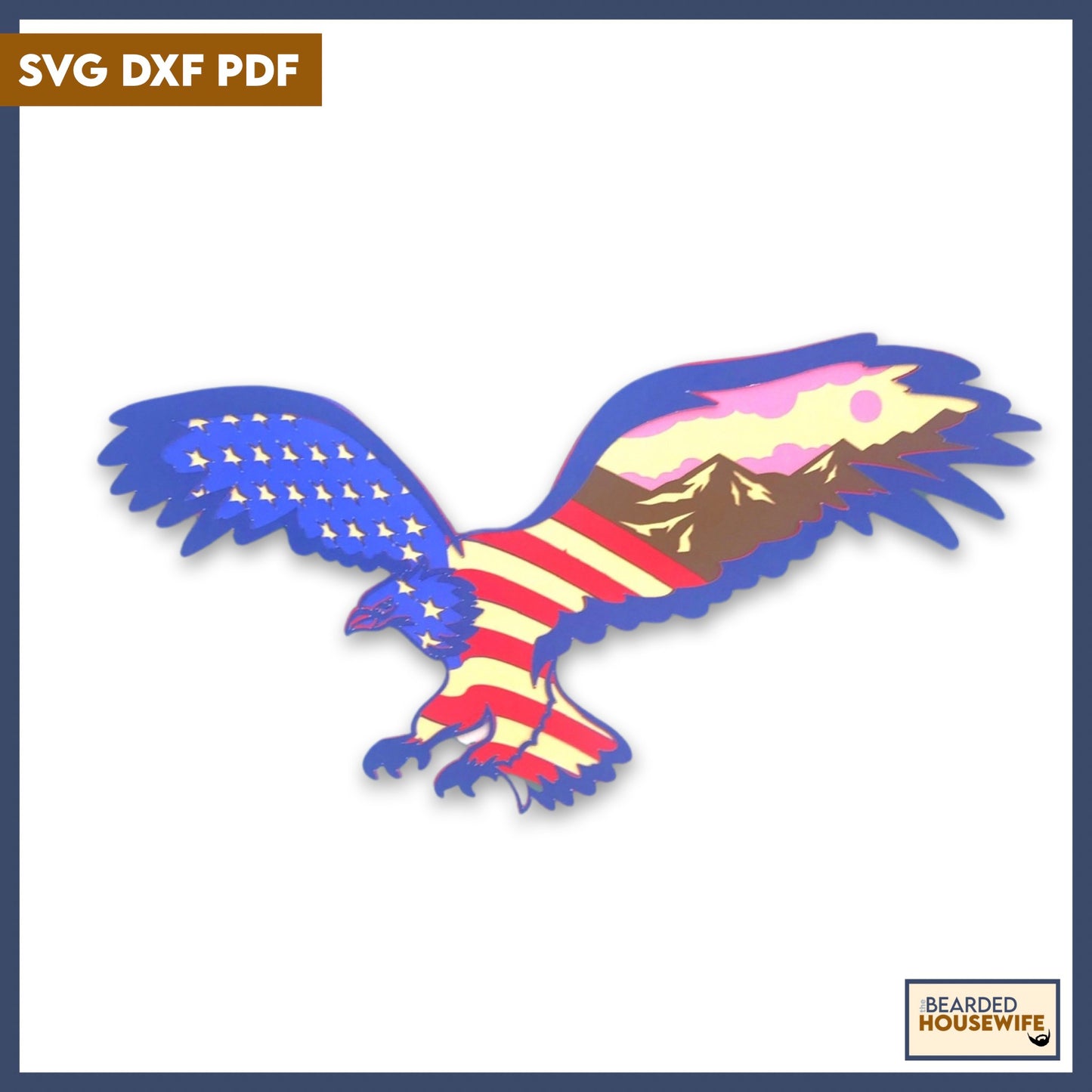 American Eagle Layered Paper Craft