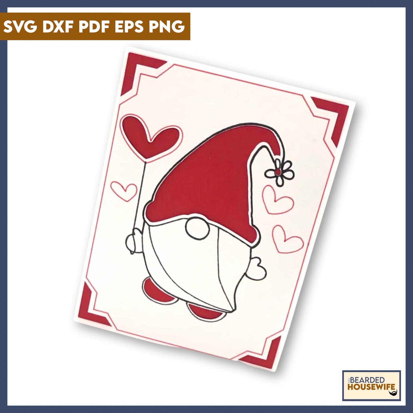 Gnome Valentine Insert Card