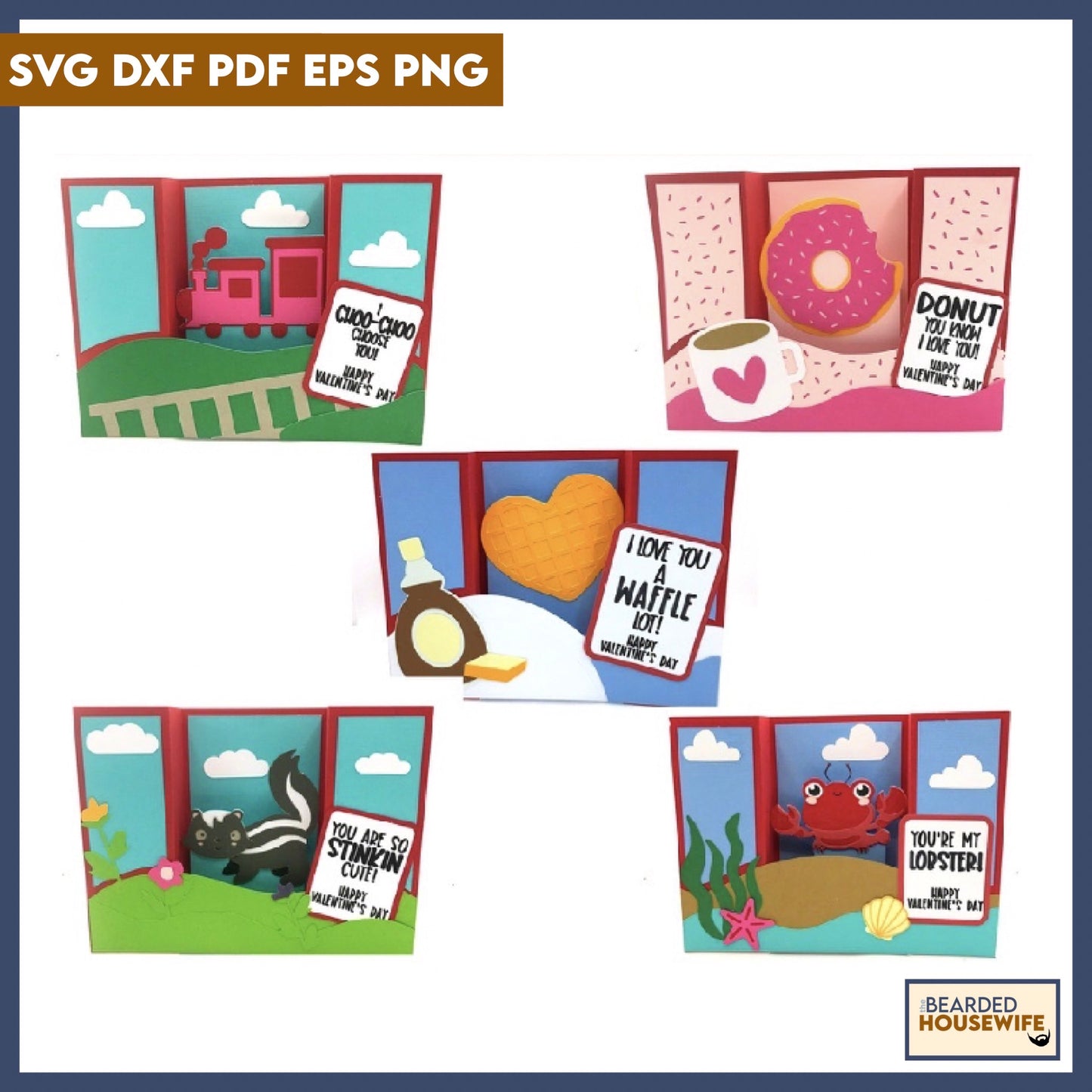 Valentines Bridge Card Bundle