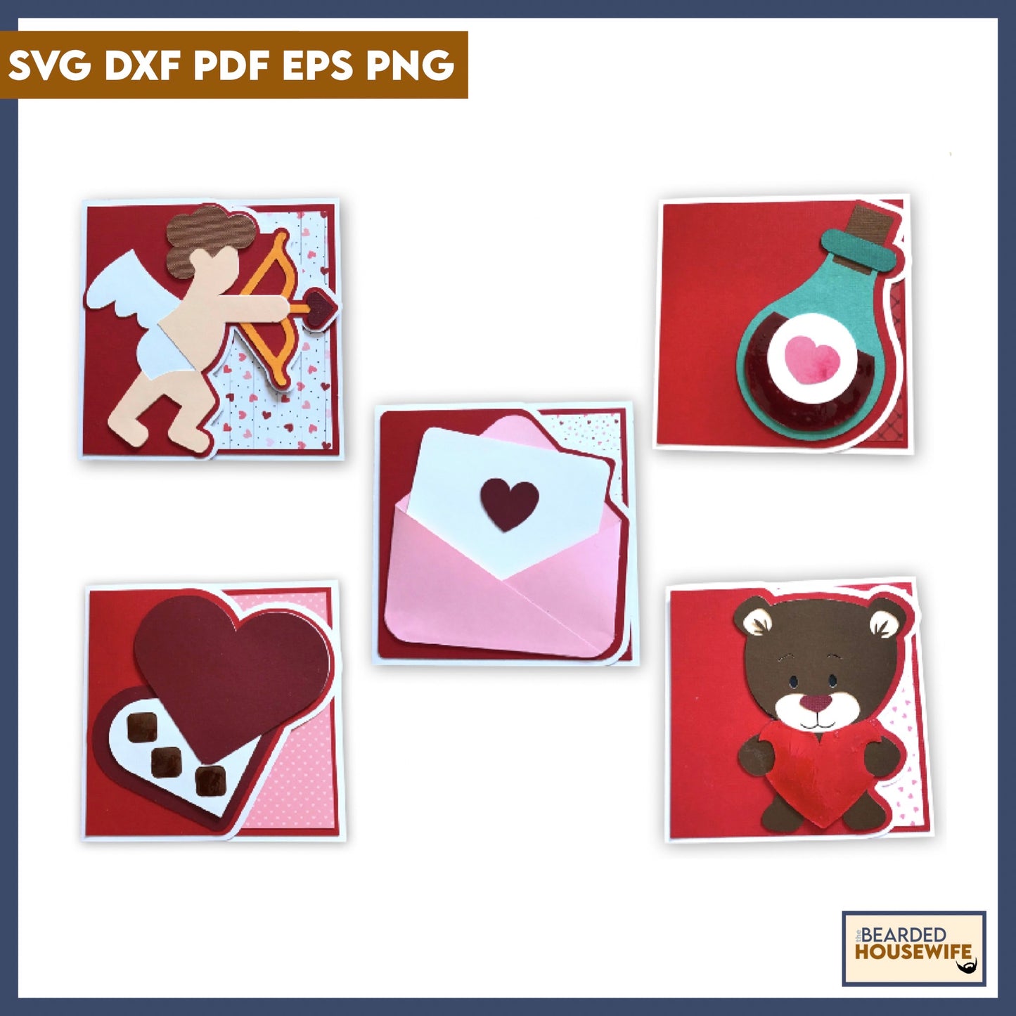 Valentine SIde Edge Card Bundle