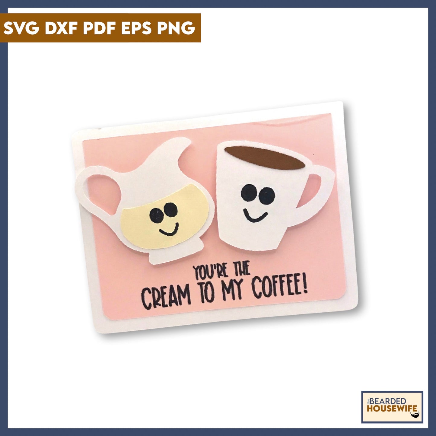 Coffee & Cream Valentines Together Card