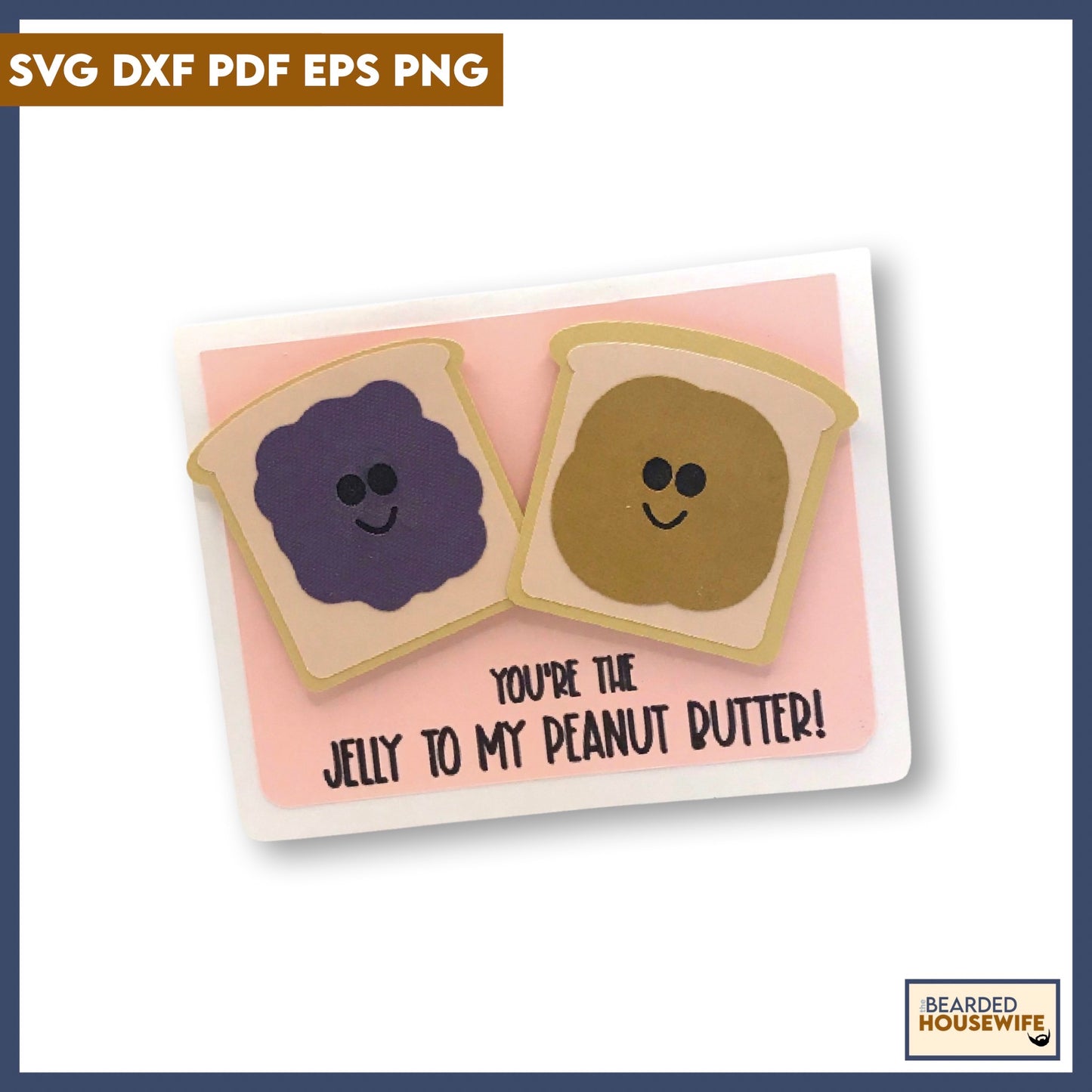 PB & J Valentines Together Card