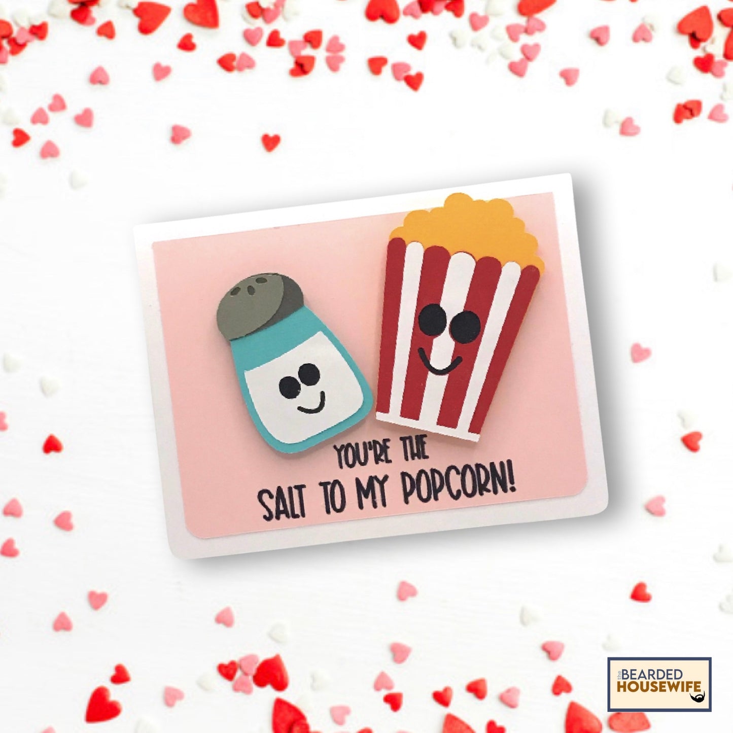 Salt & Popcorn Valentines Together Card