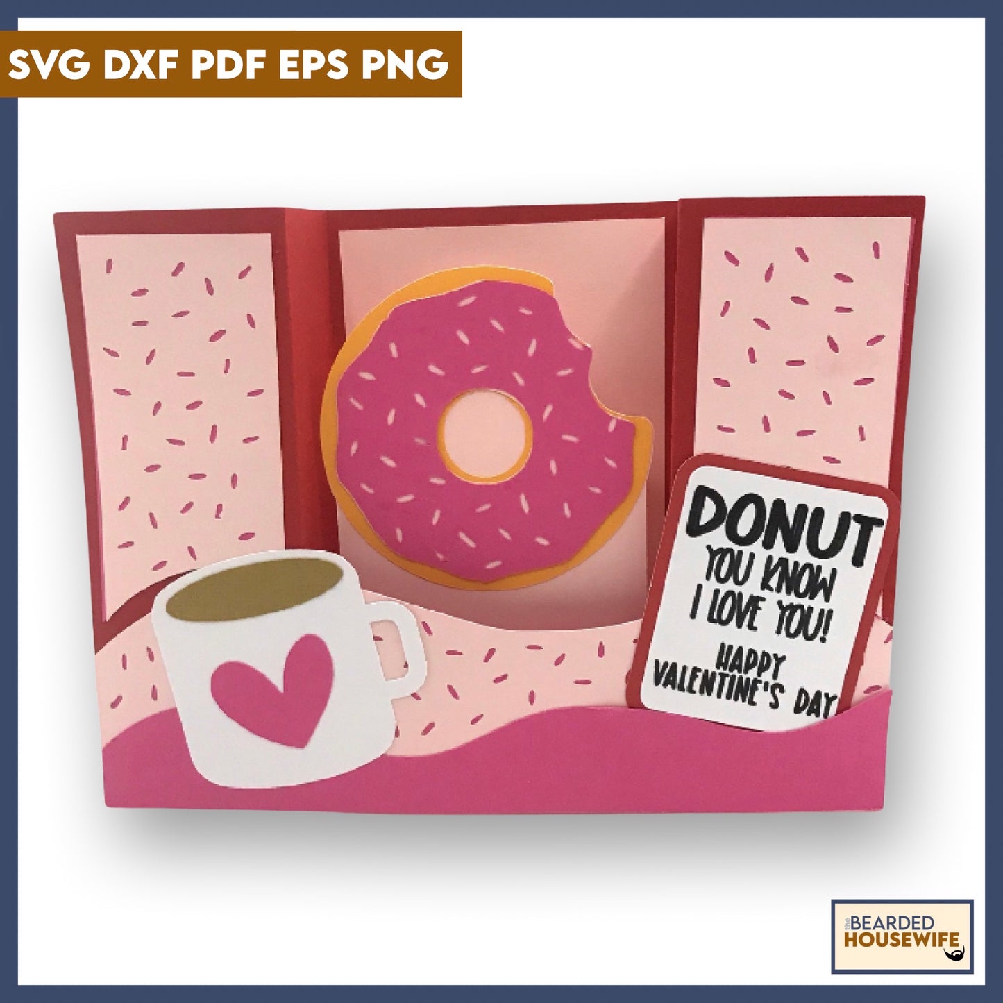 Donut Love Valentine Bridge Card