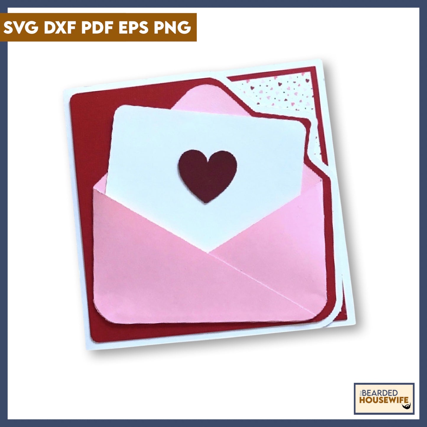 Love Letter Valentine SIde Edge Card