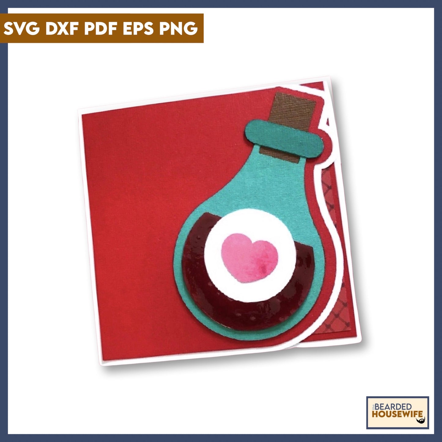 Love Potion Valentine SIde Edge Card