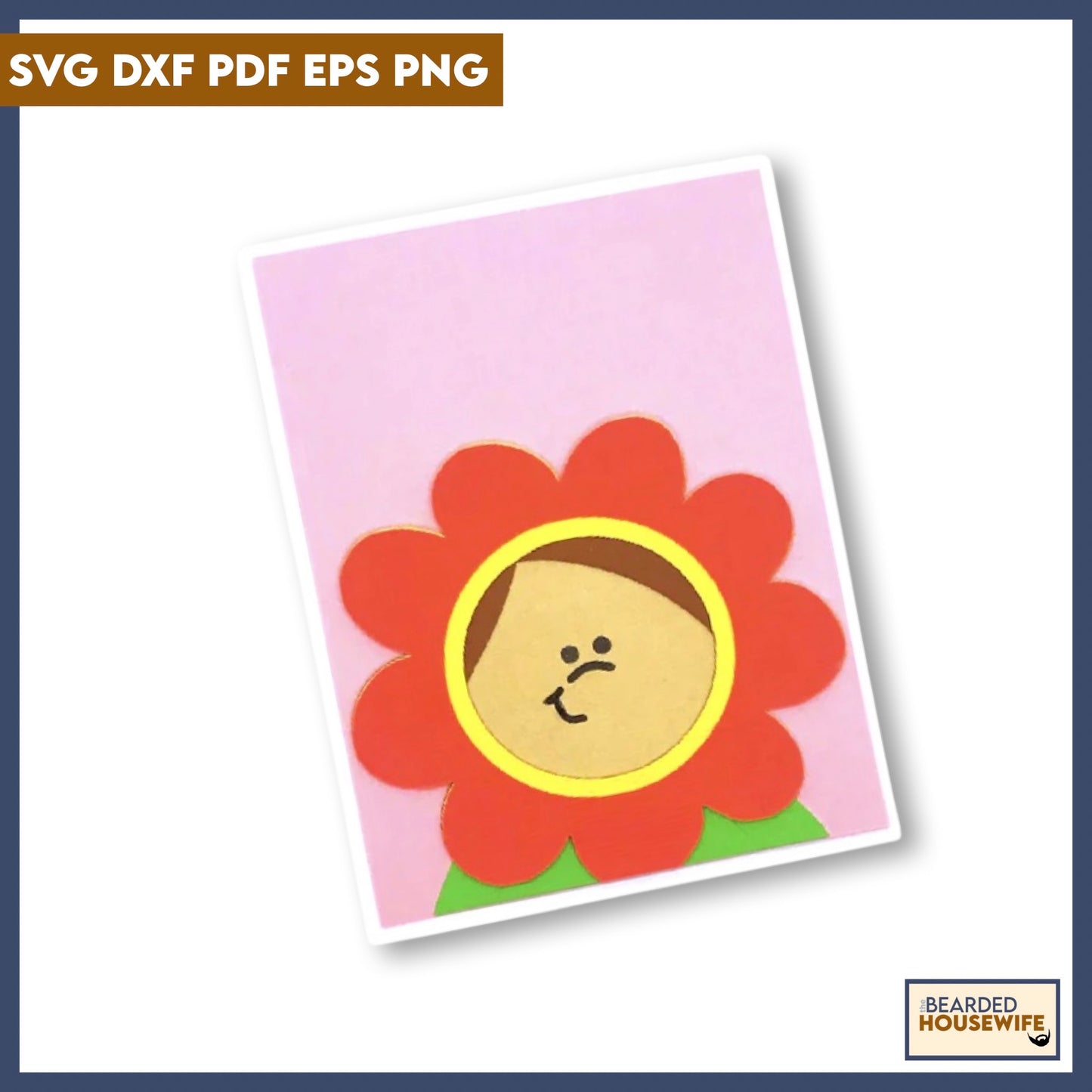 Easter Flower Portrait Card
