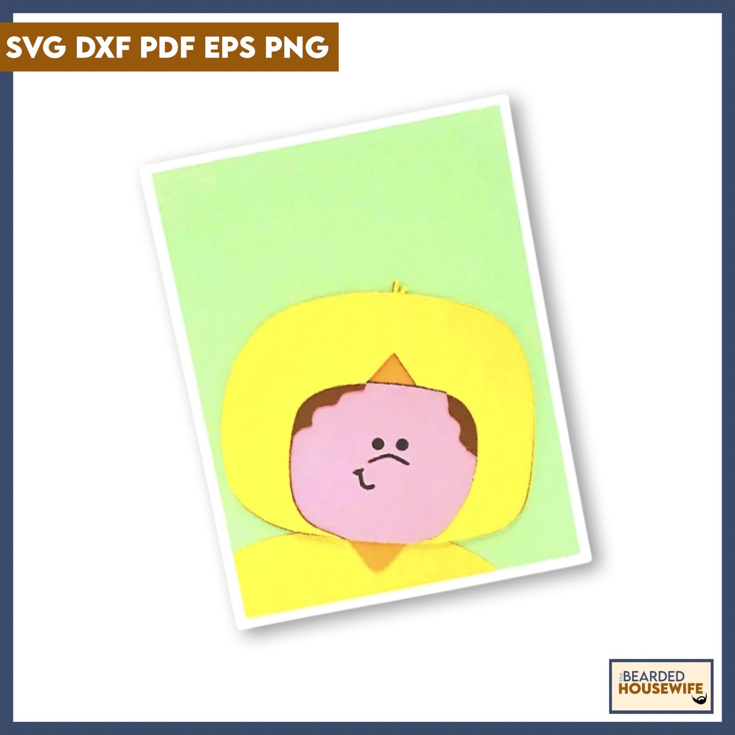 Easter Chick Portrait Card