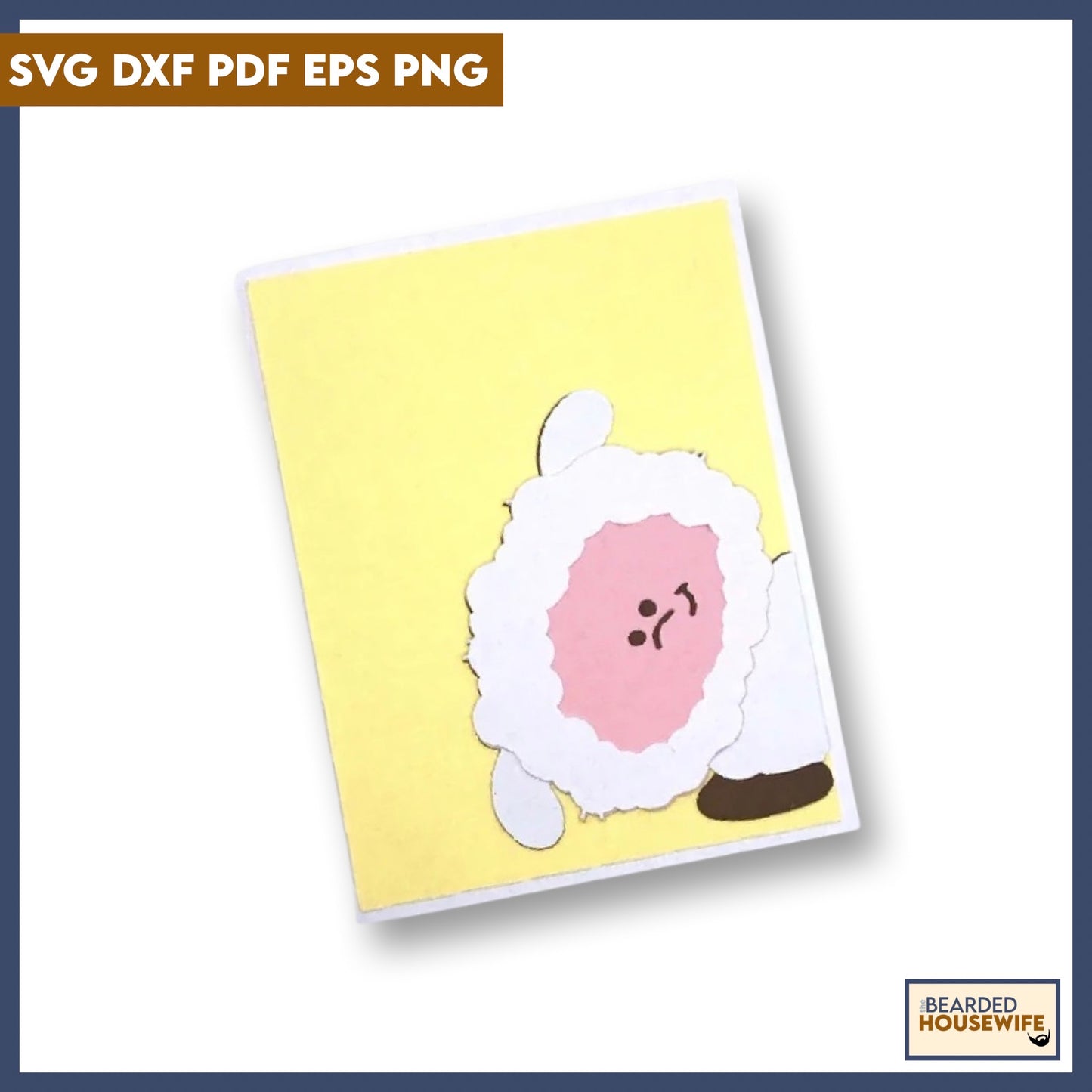 Easter Lamb Portrait Card