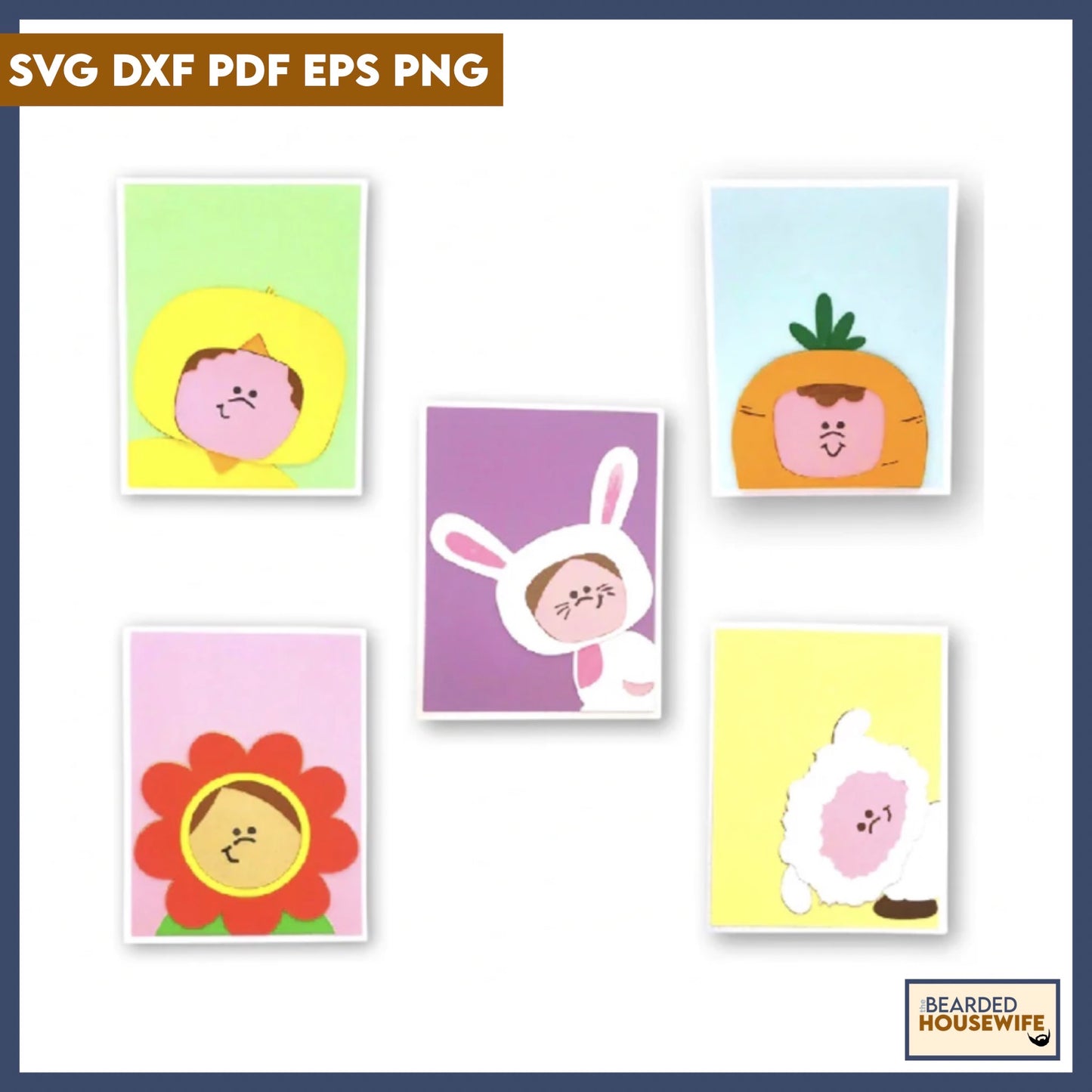 Easter Portrait Card Bundle