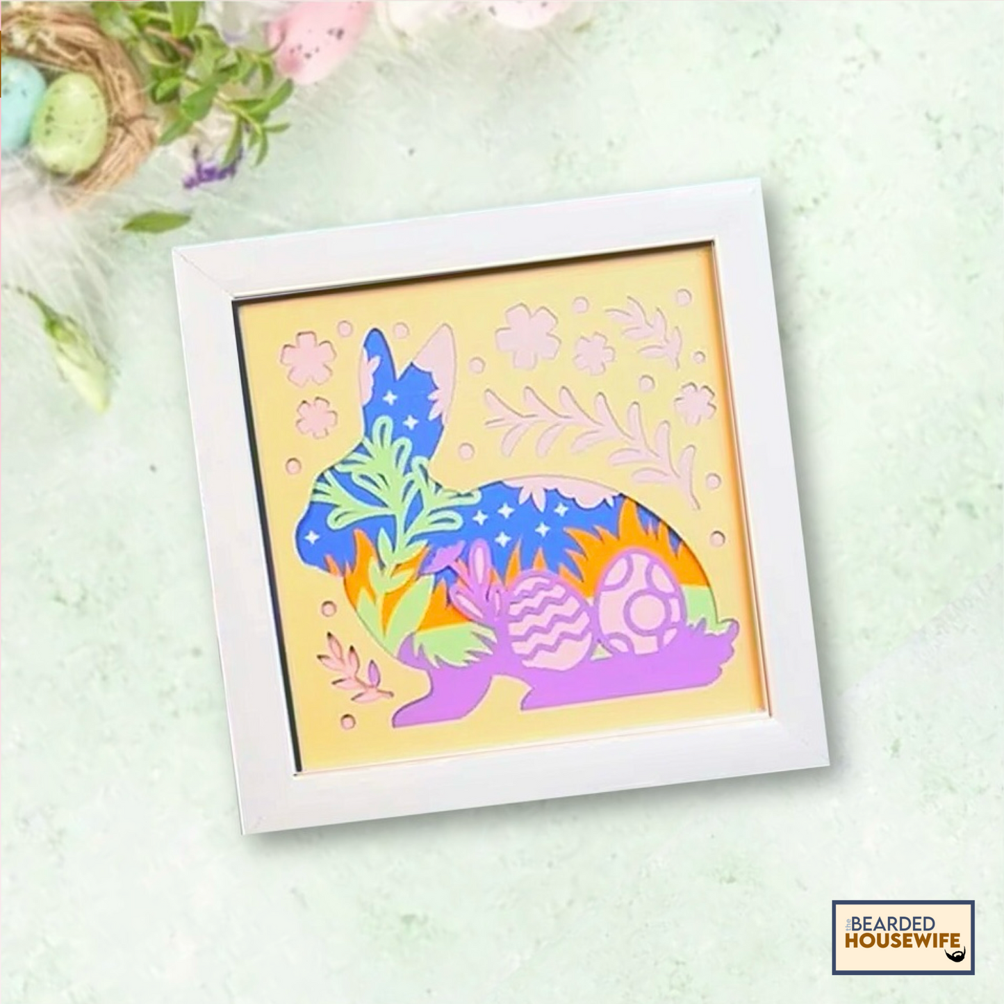 Layered Bunny Shadow Box