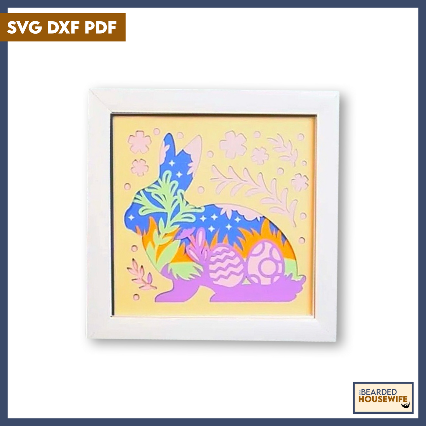 Layered Bunny Shadow Box