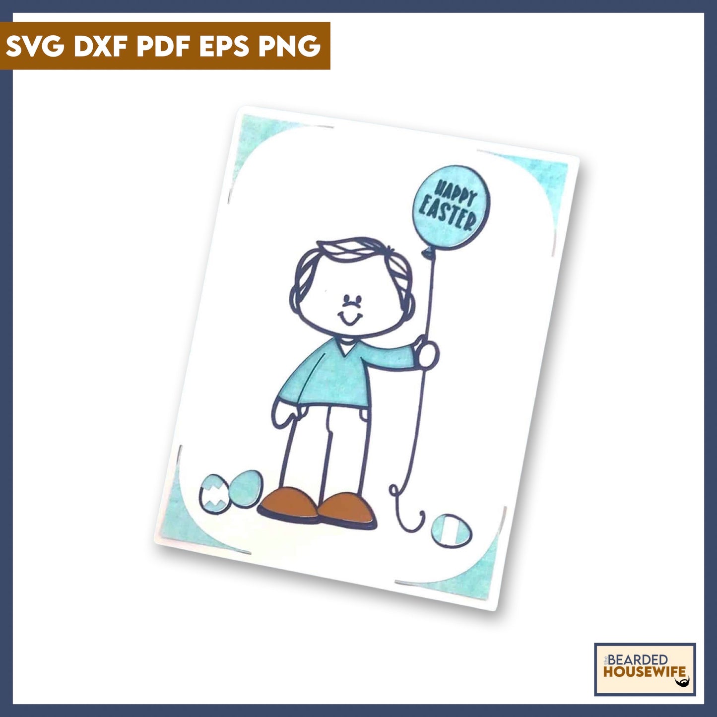Easter Boy Insert Card