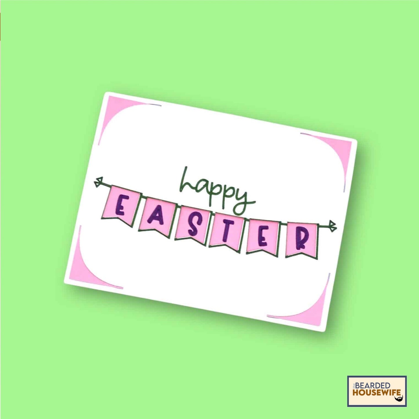 Easter Bunting Insert Card