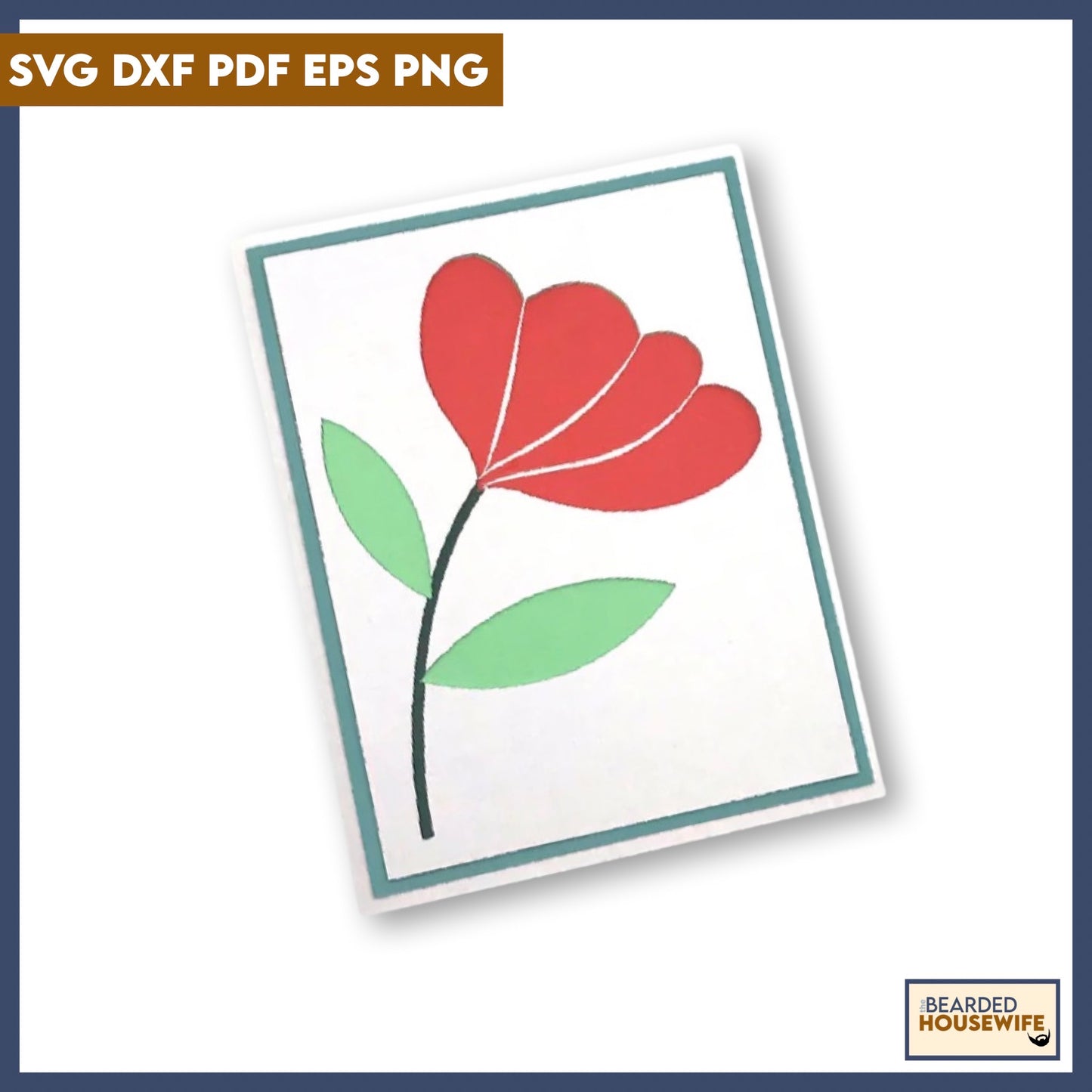 Stacked Flower Card 2