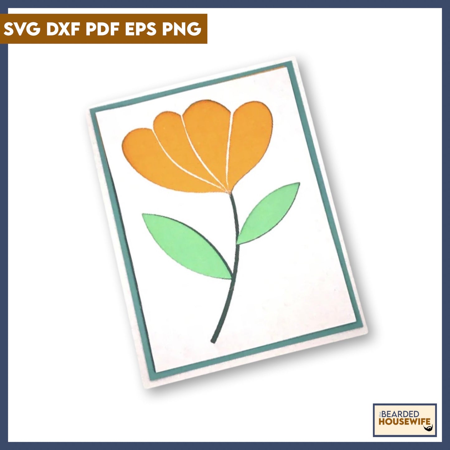 Stacked Flower Card 4