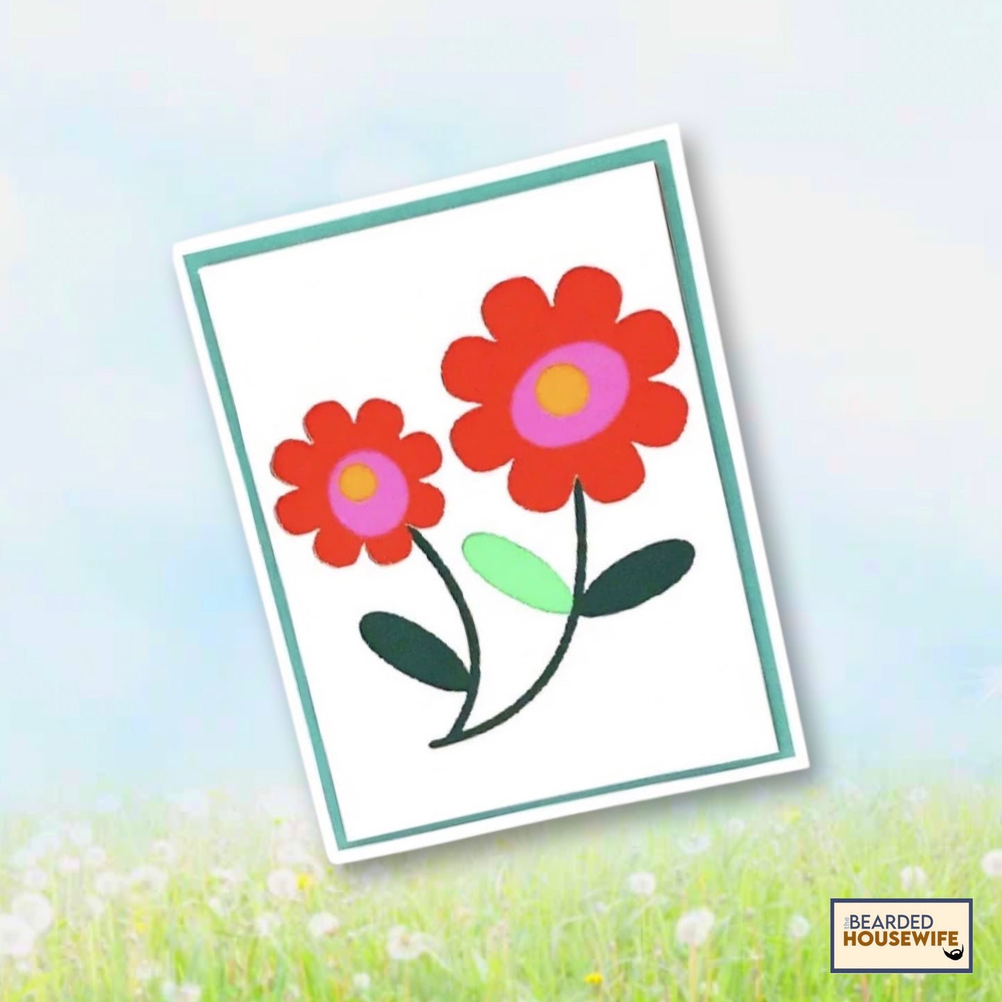 Stacked Flower Card 5