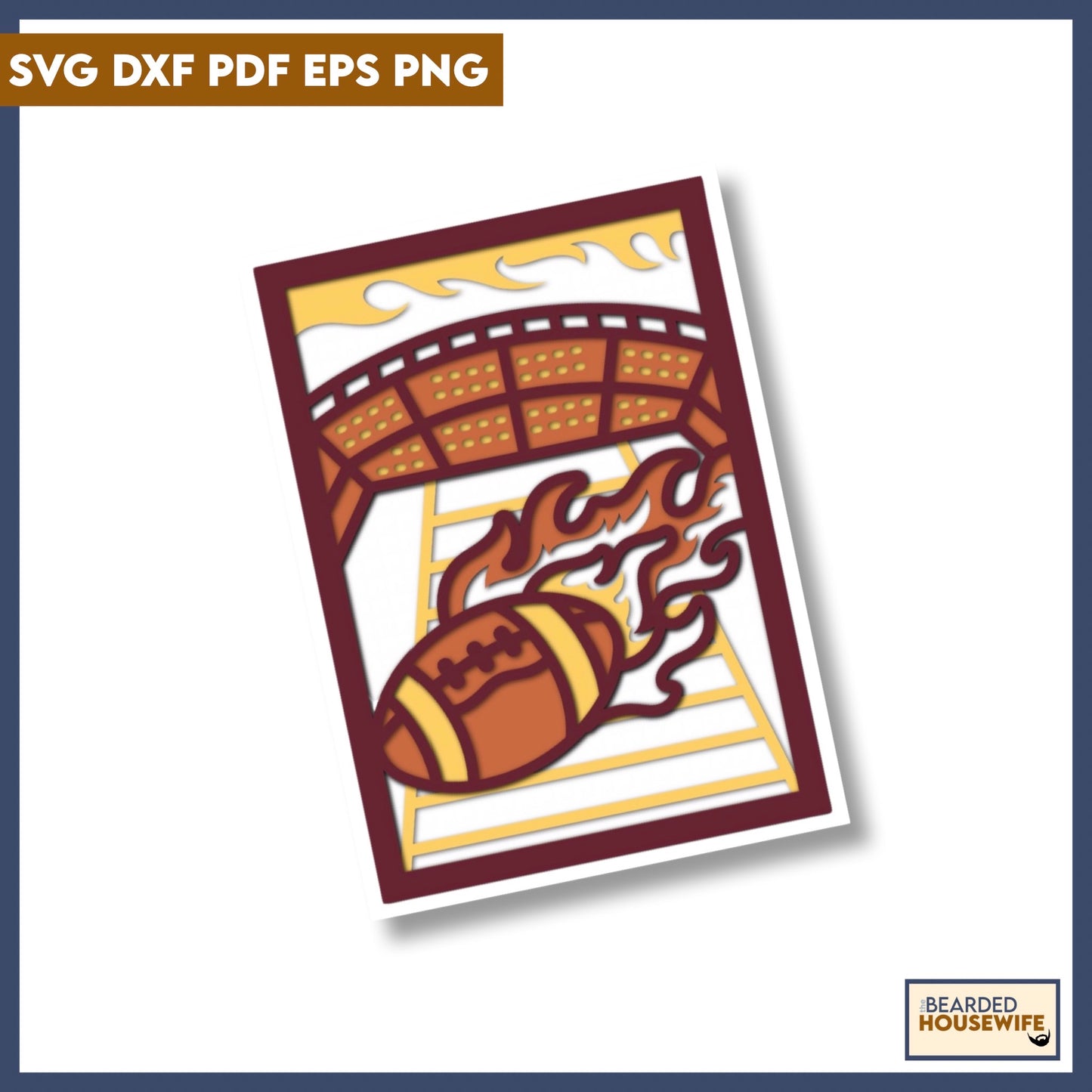 Football Layered Card