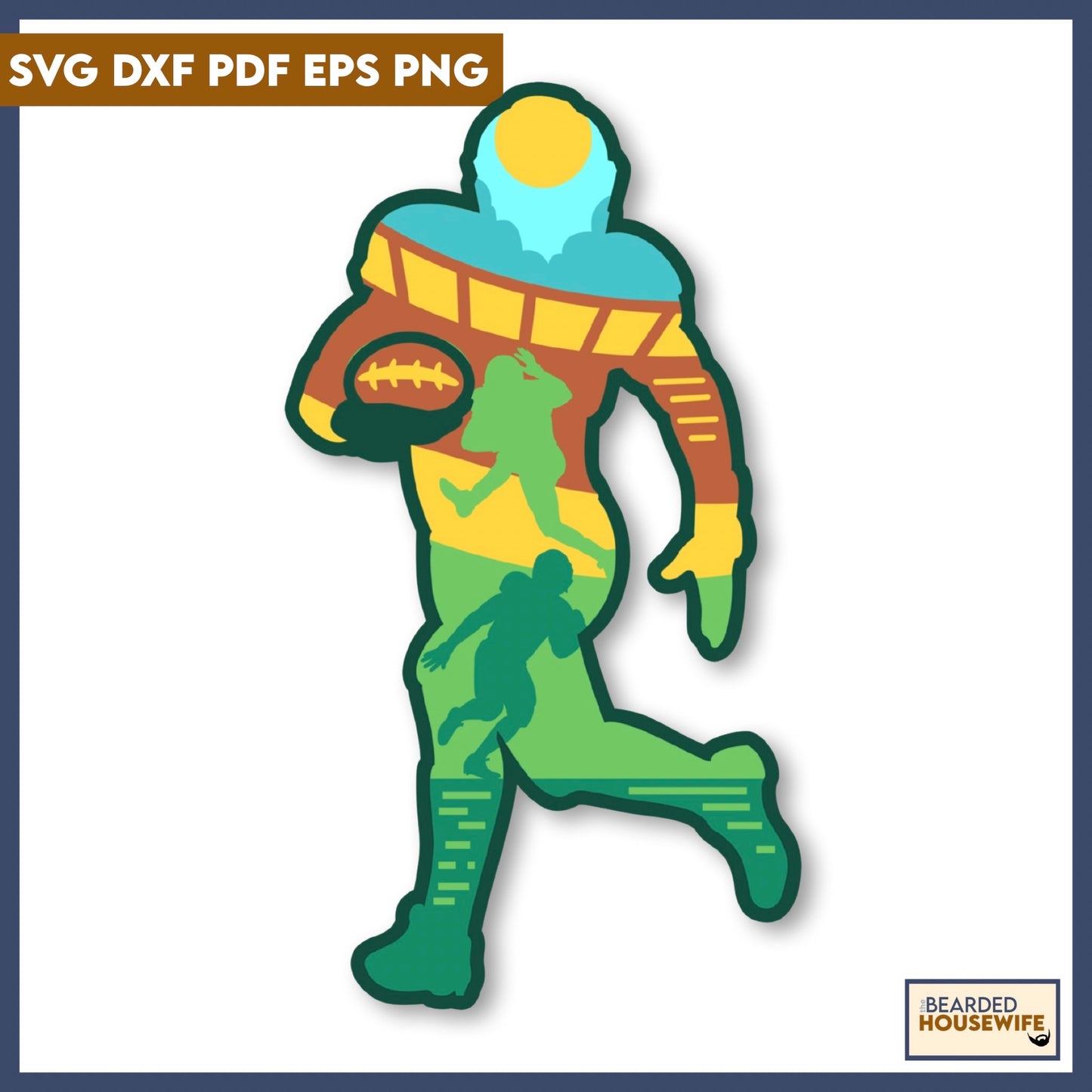Football Layered Paper Craft