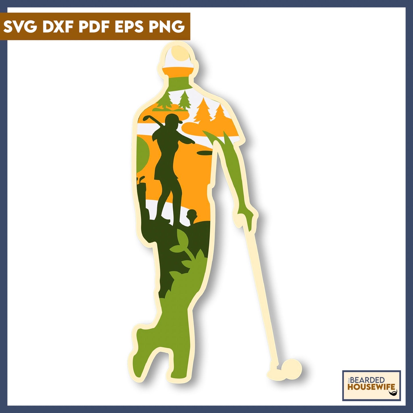 Golf Layered Paper Craft