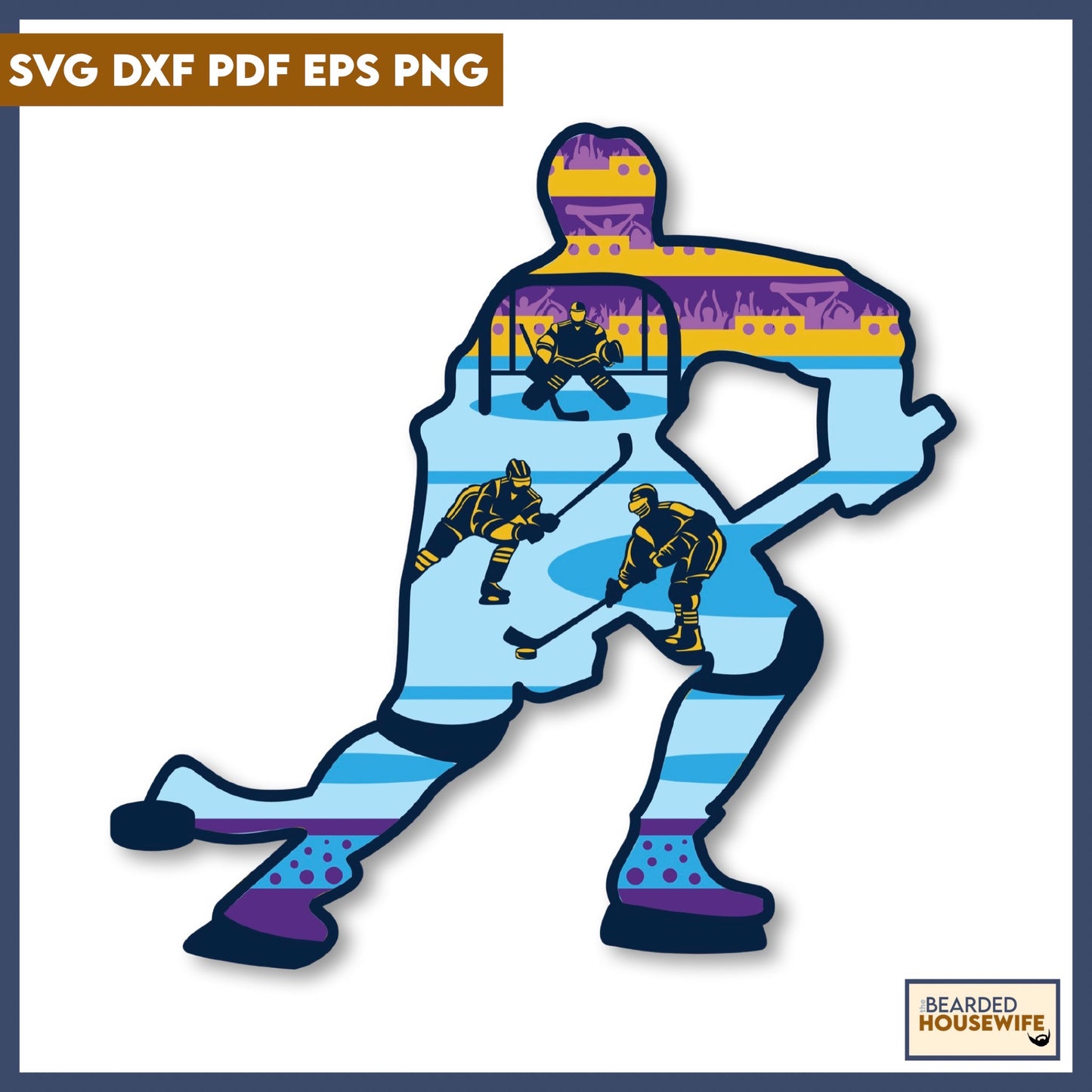 Hockey Layered Paper Craft