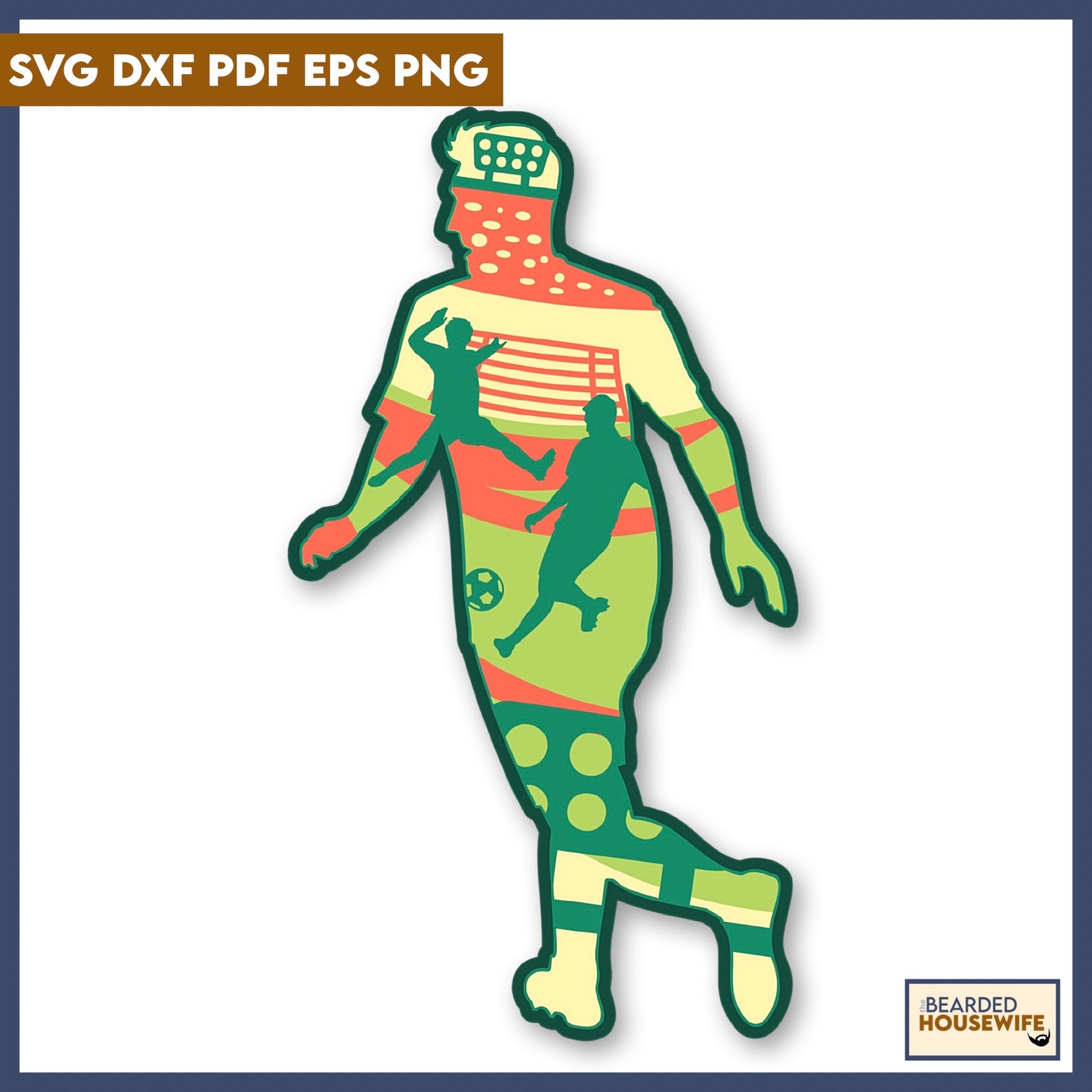 Soccer Layered Paper Craft