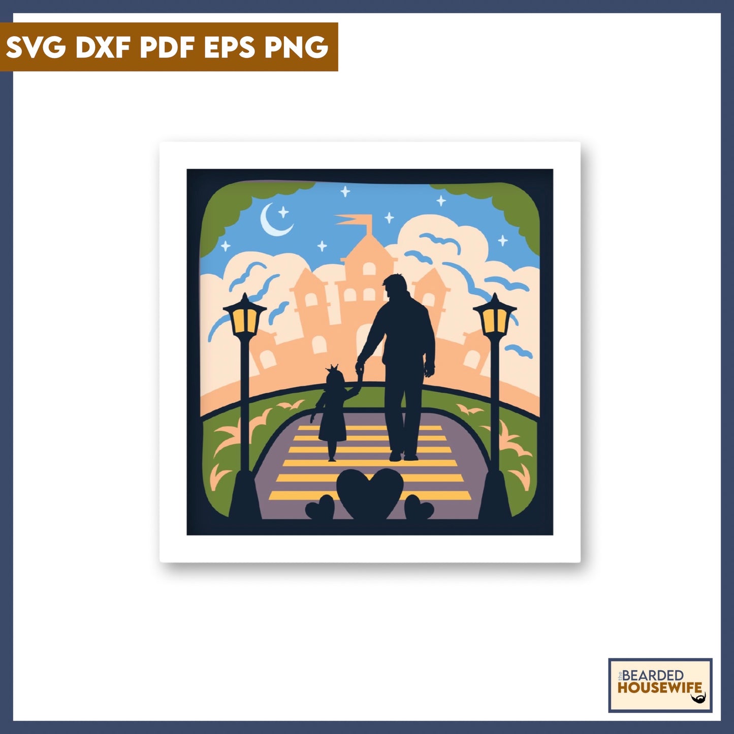 Theme Park Dad Shadow Box