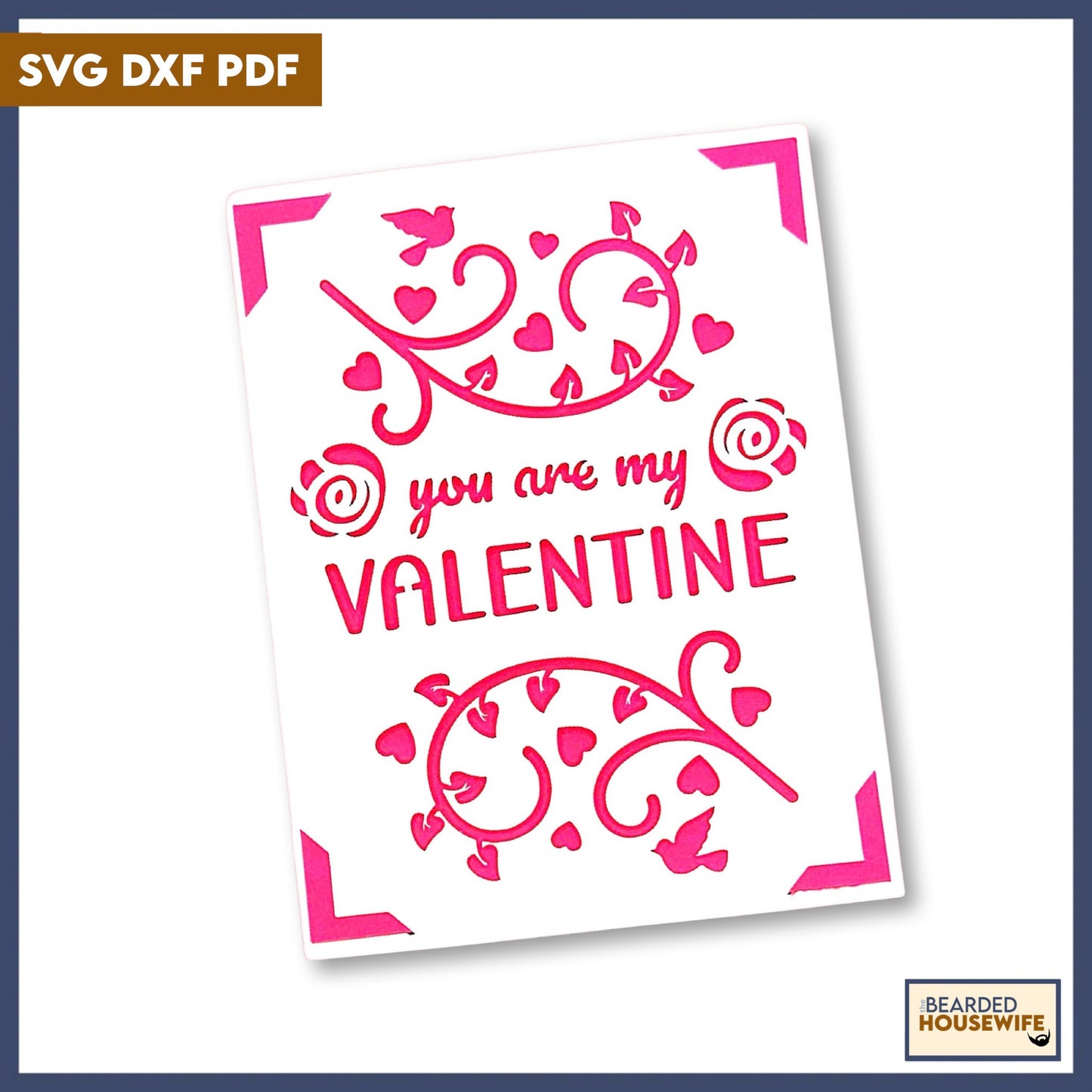 you are my valentine insert card