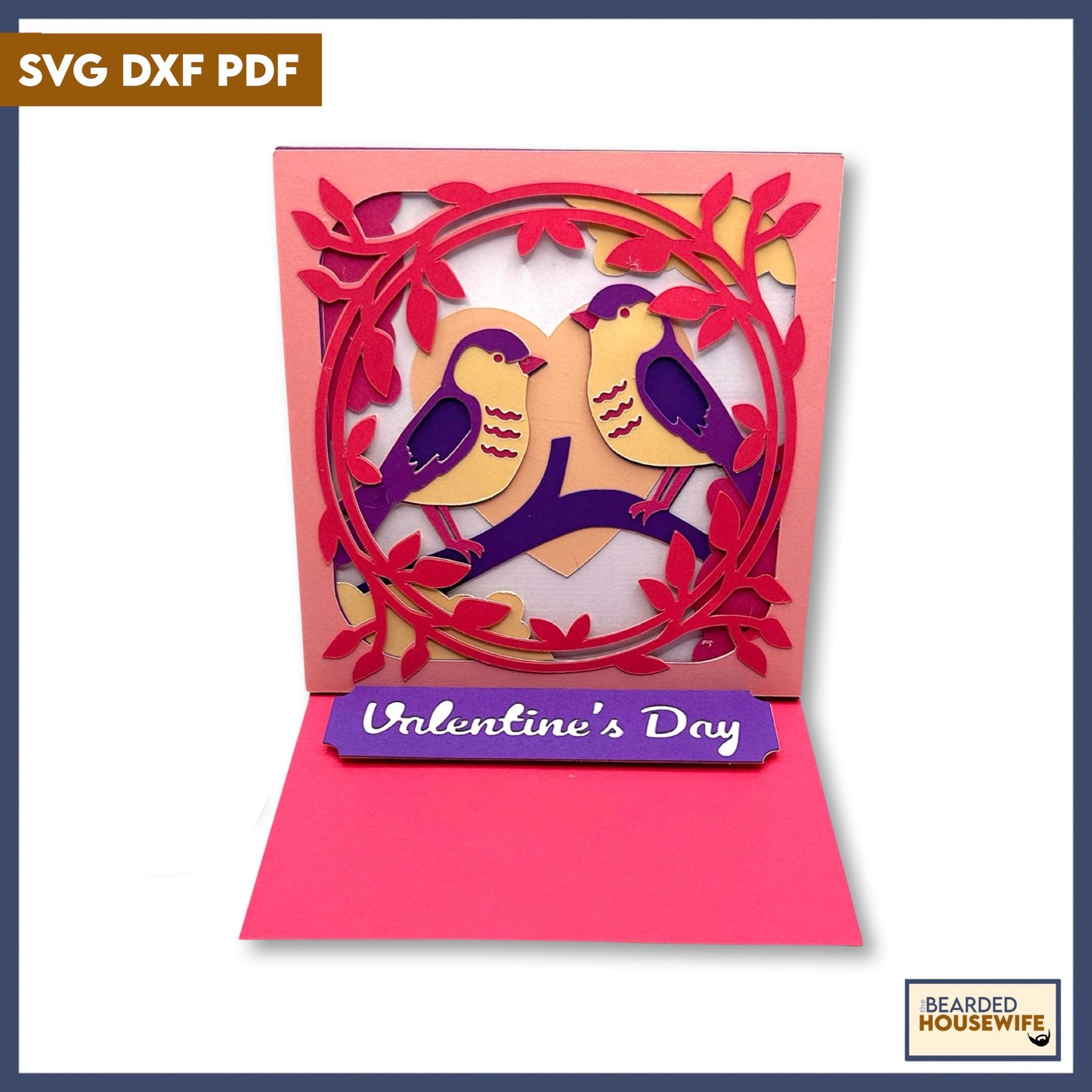 love birds easel card