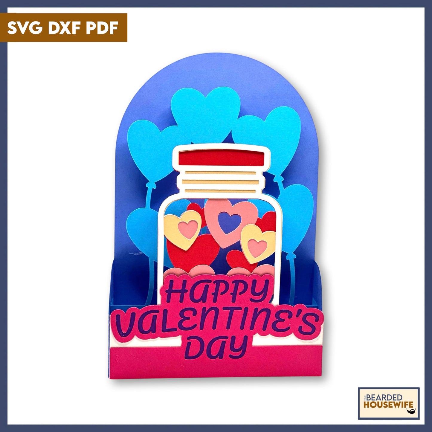 valentines in a jar box card