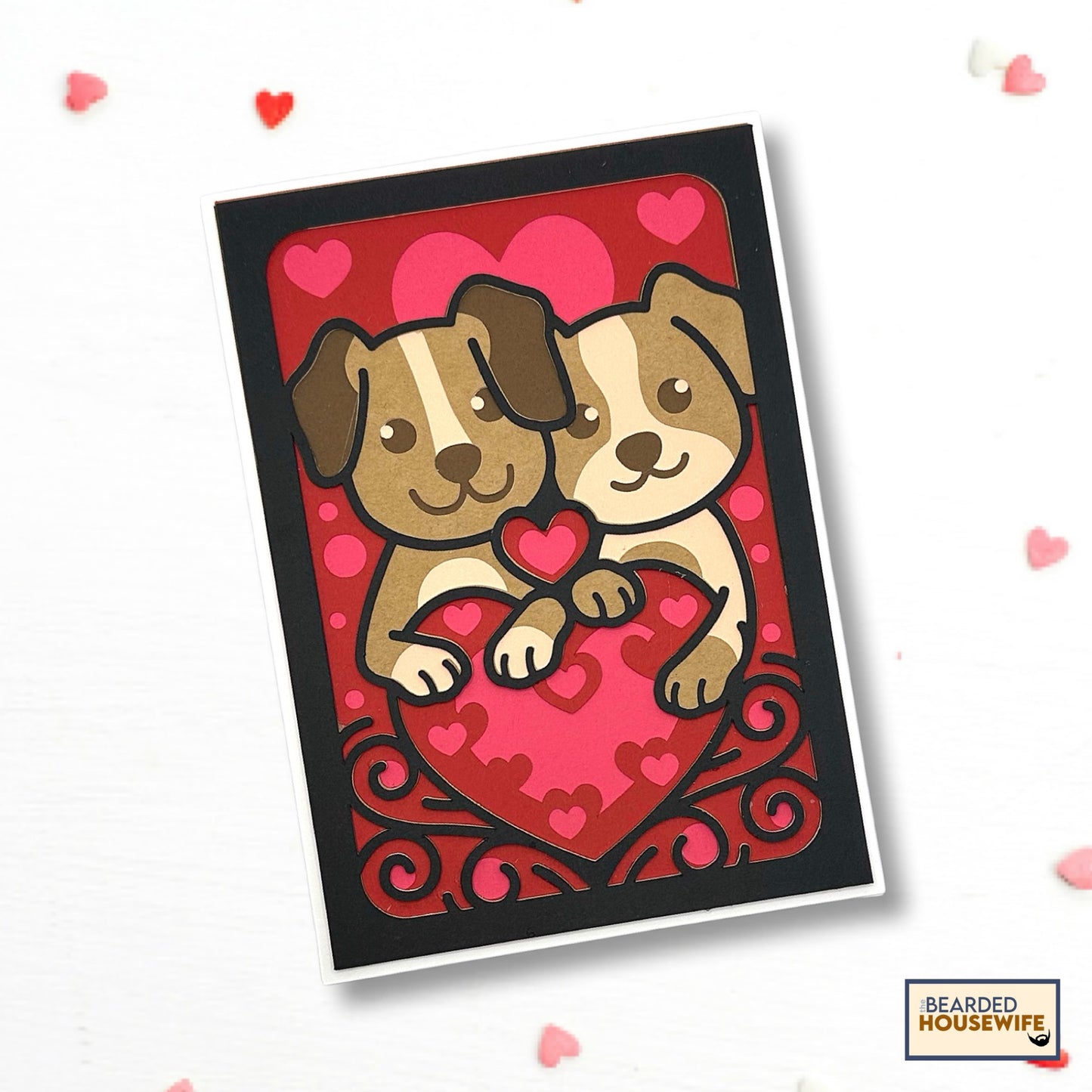 puppy love layered card