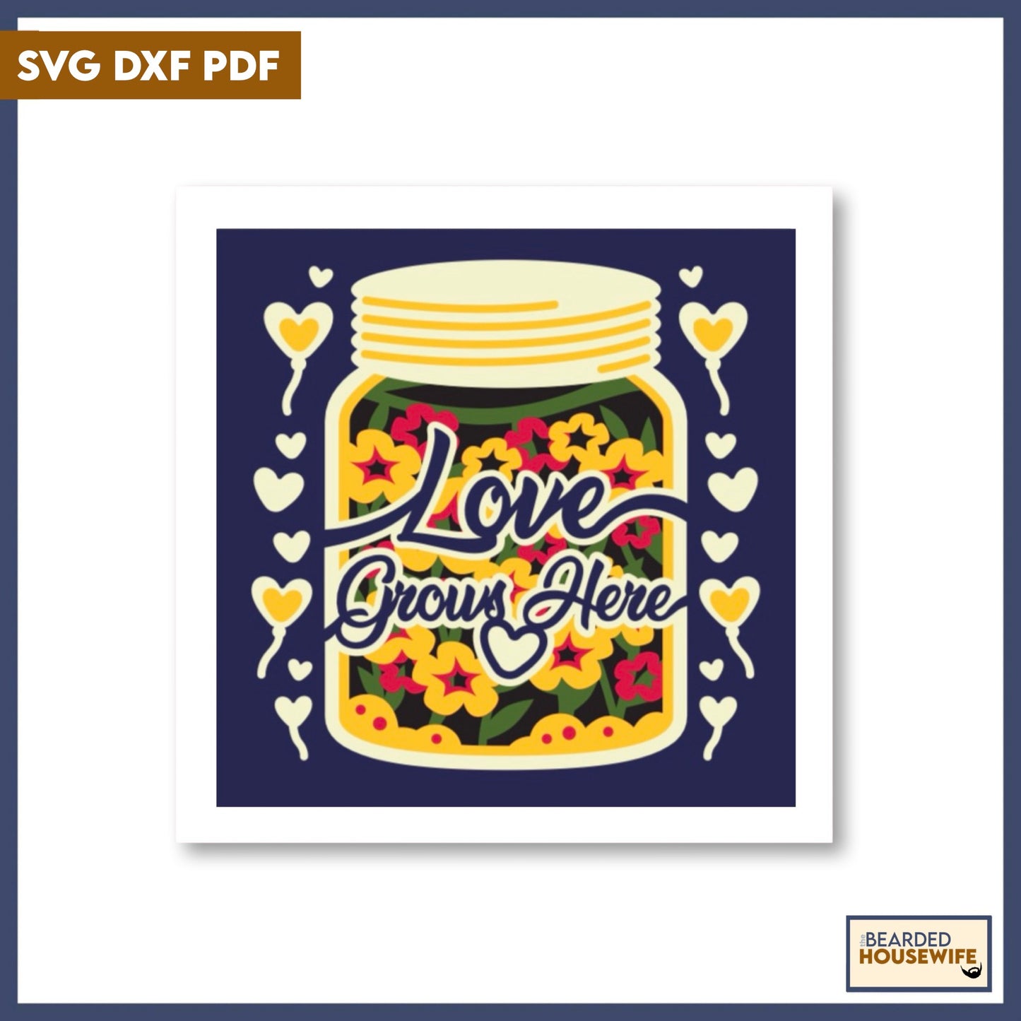 love grows here shadow box