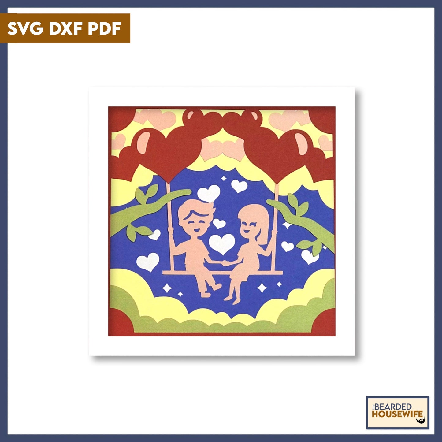 kids in love shadow box