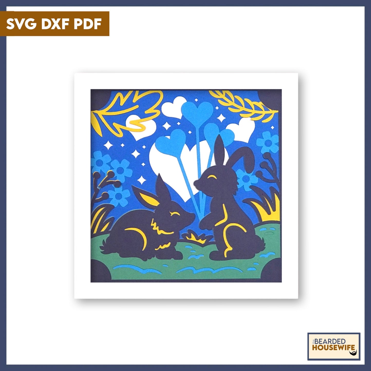 bunny love shadow box