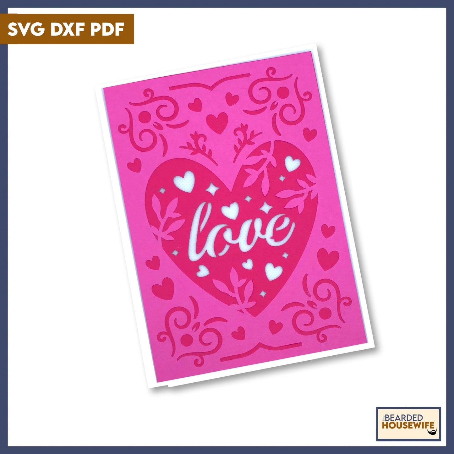 love layered card