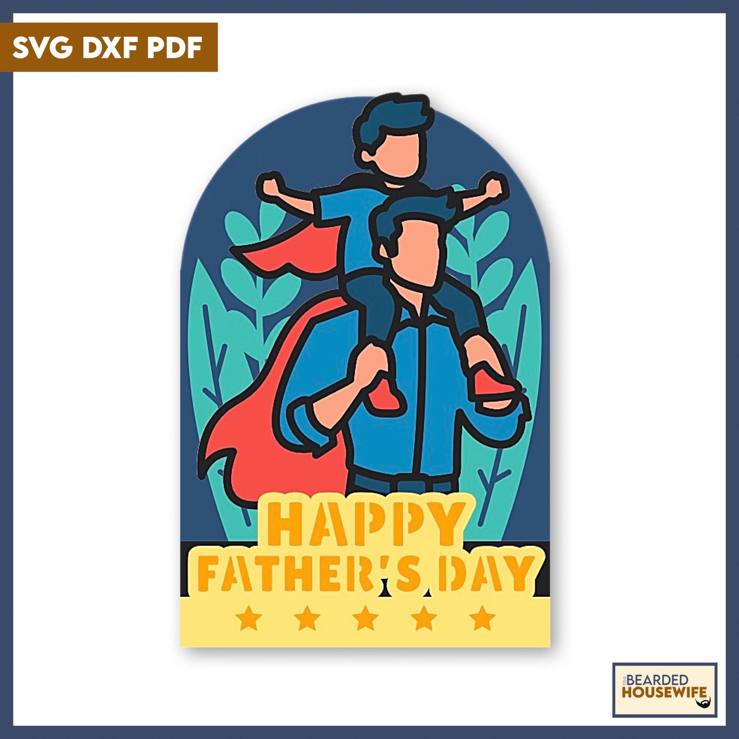 super dad box card