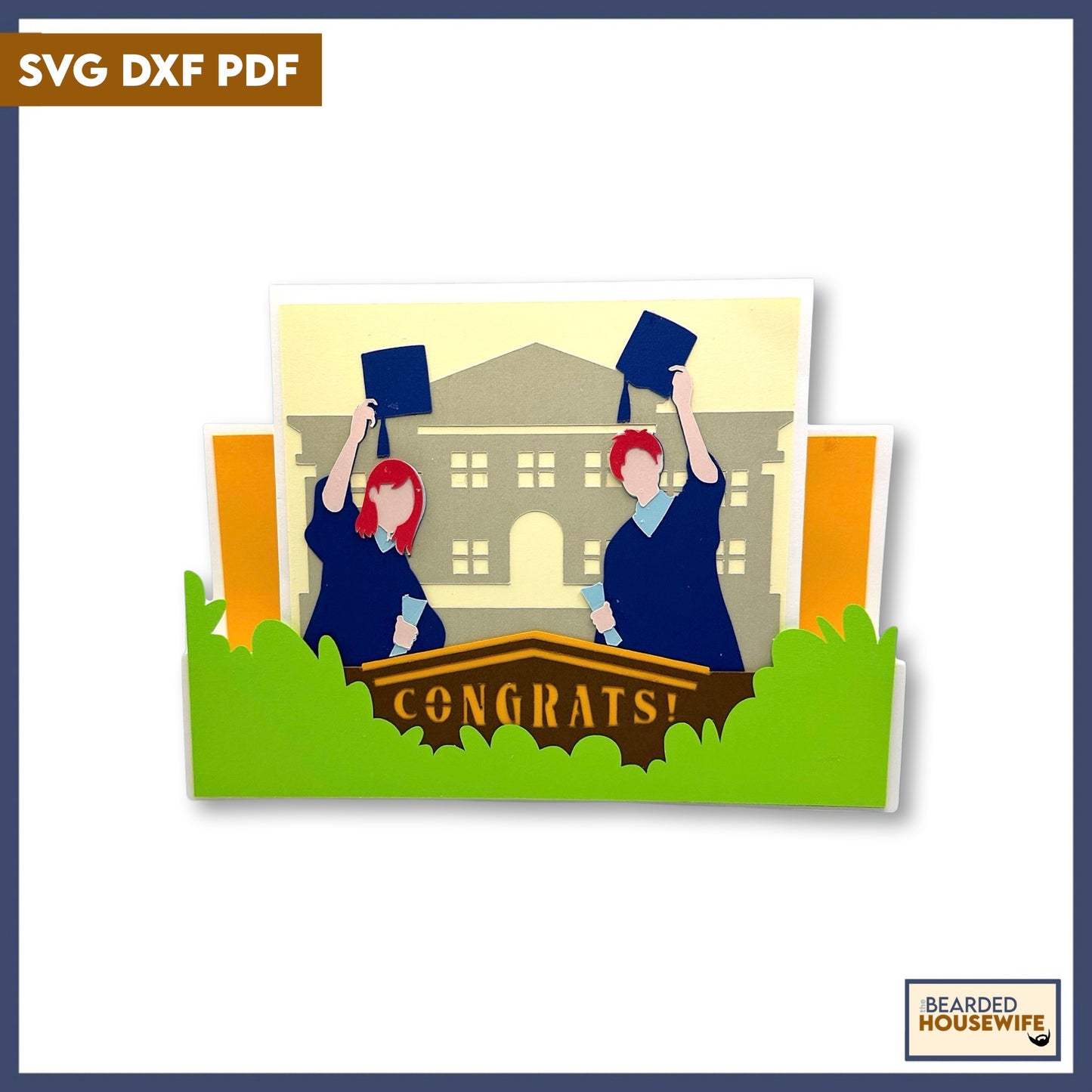 congrats stepper card