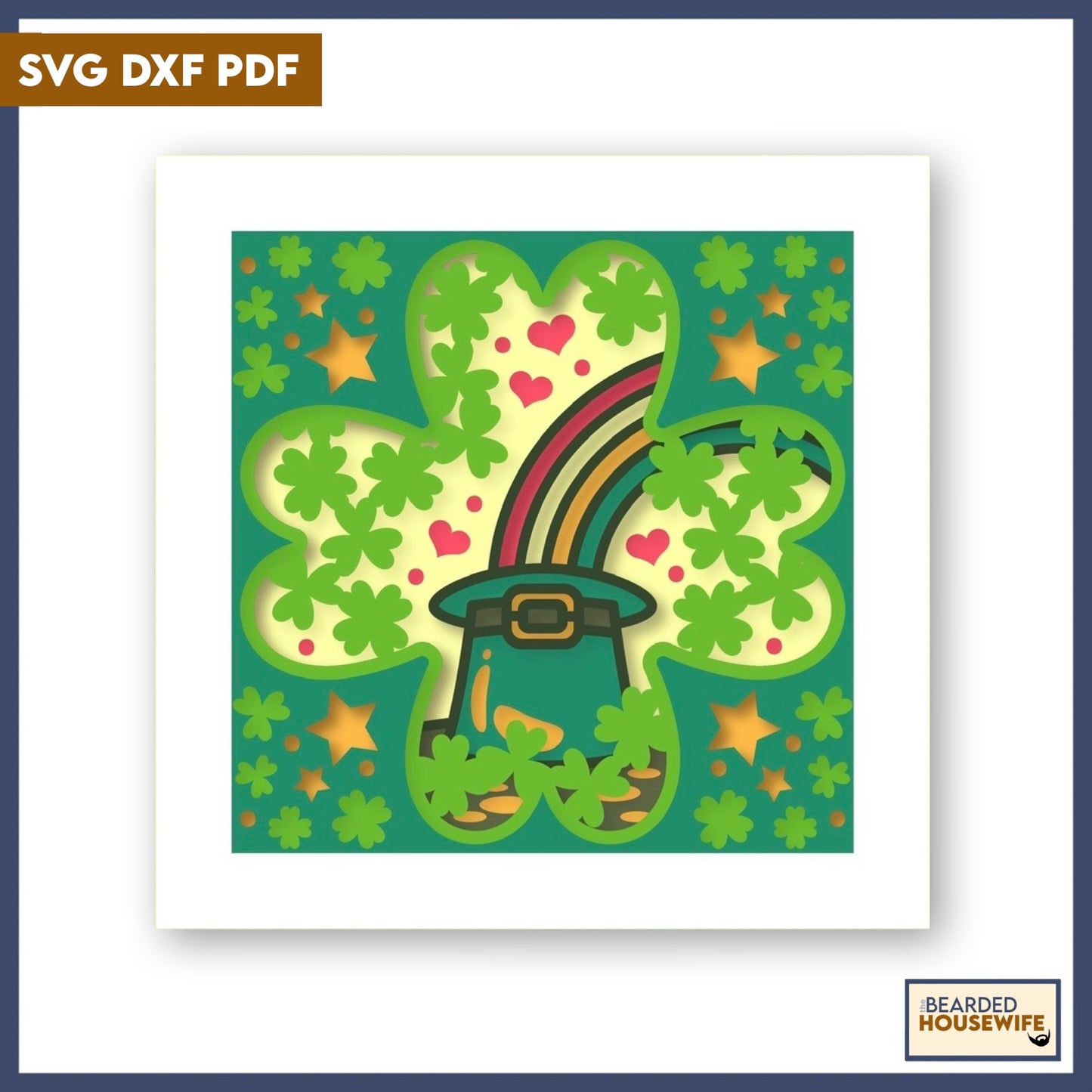 lucky shamrocks shadow box