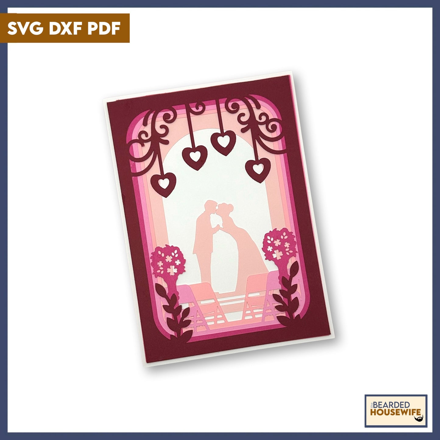 wedding day layered card
