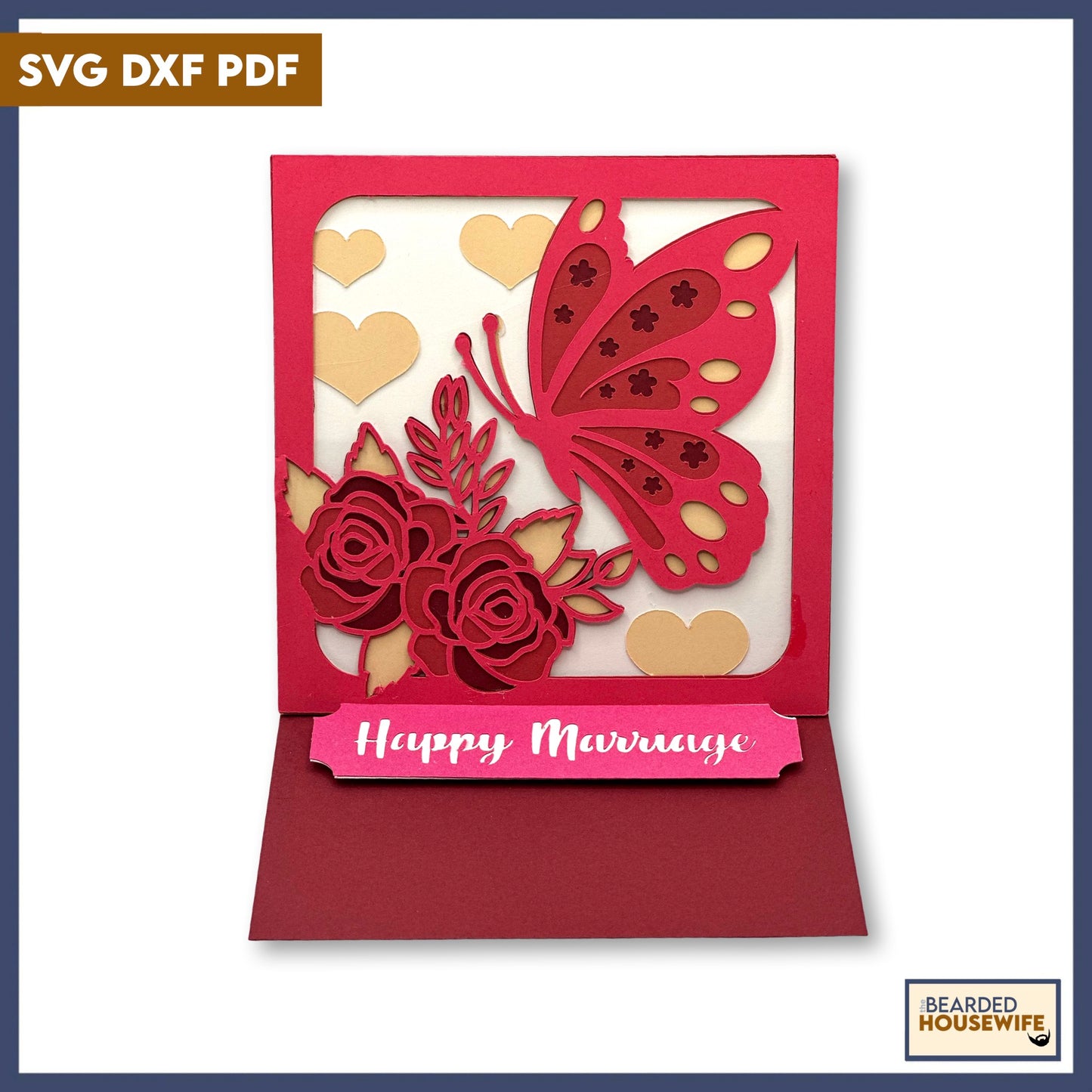 happy marriage easel card
