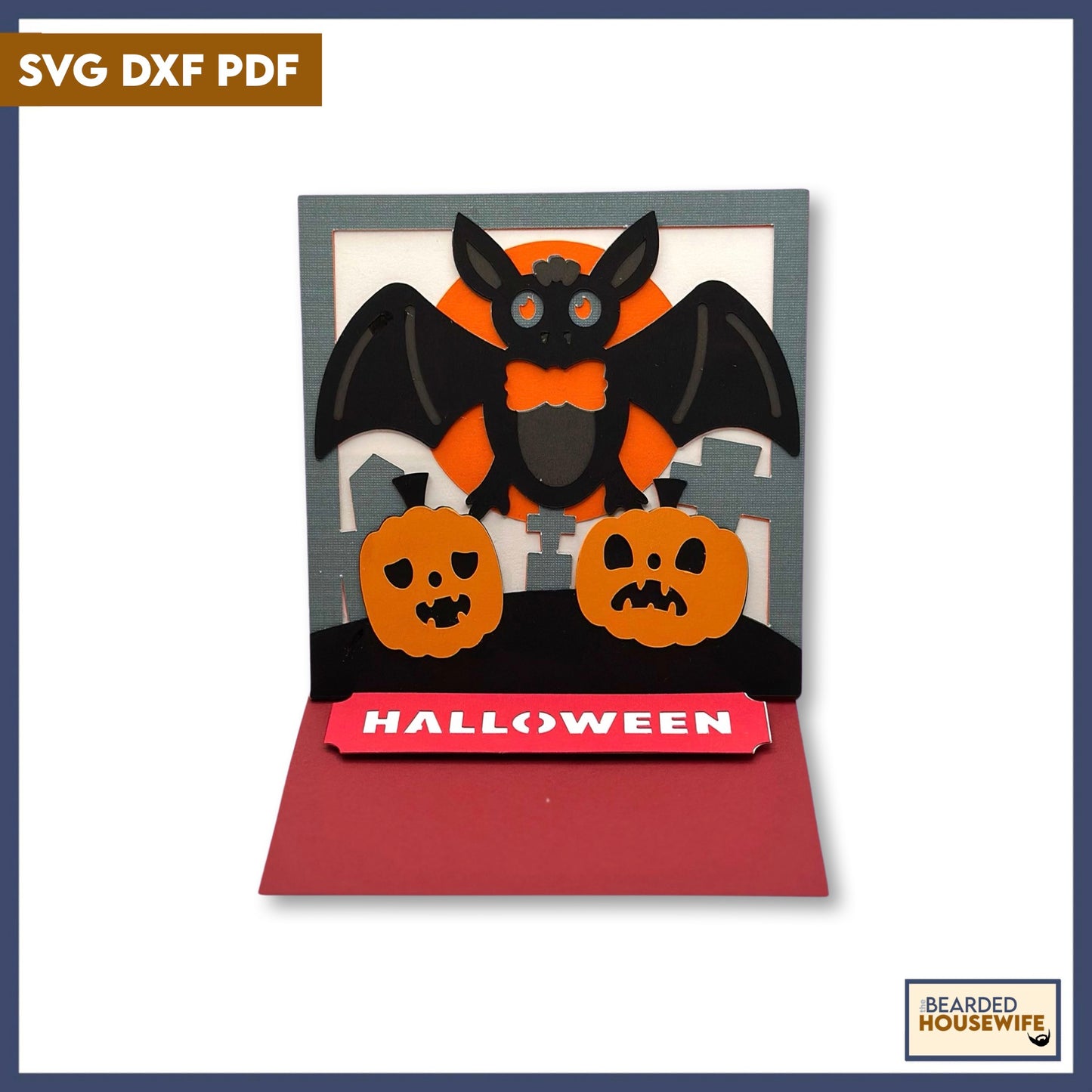 batty easel card