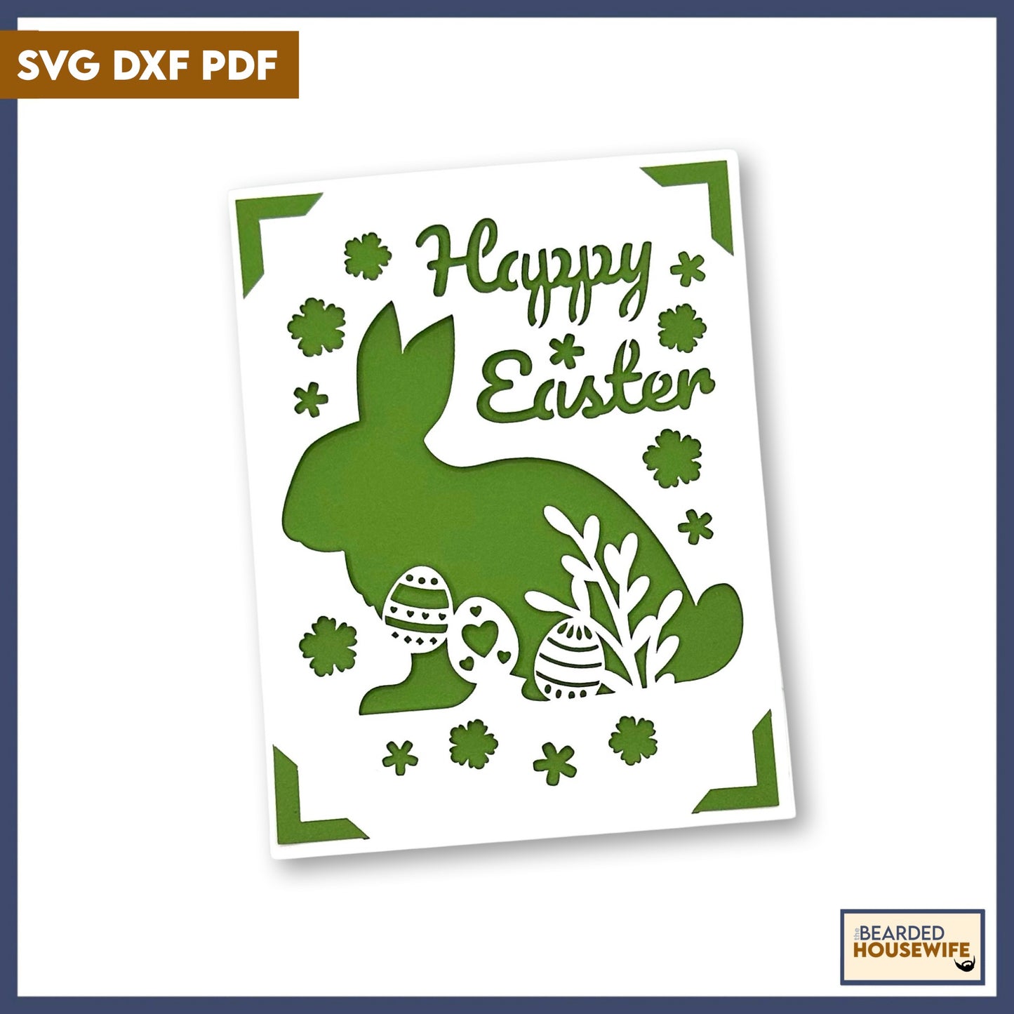 Happy Easter Silhouette Insert Card