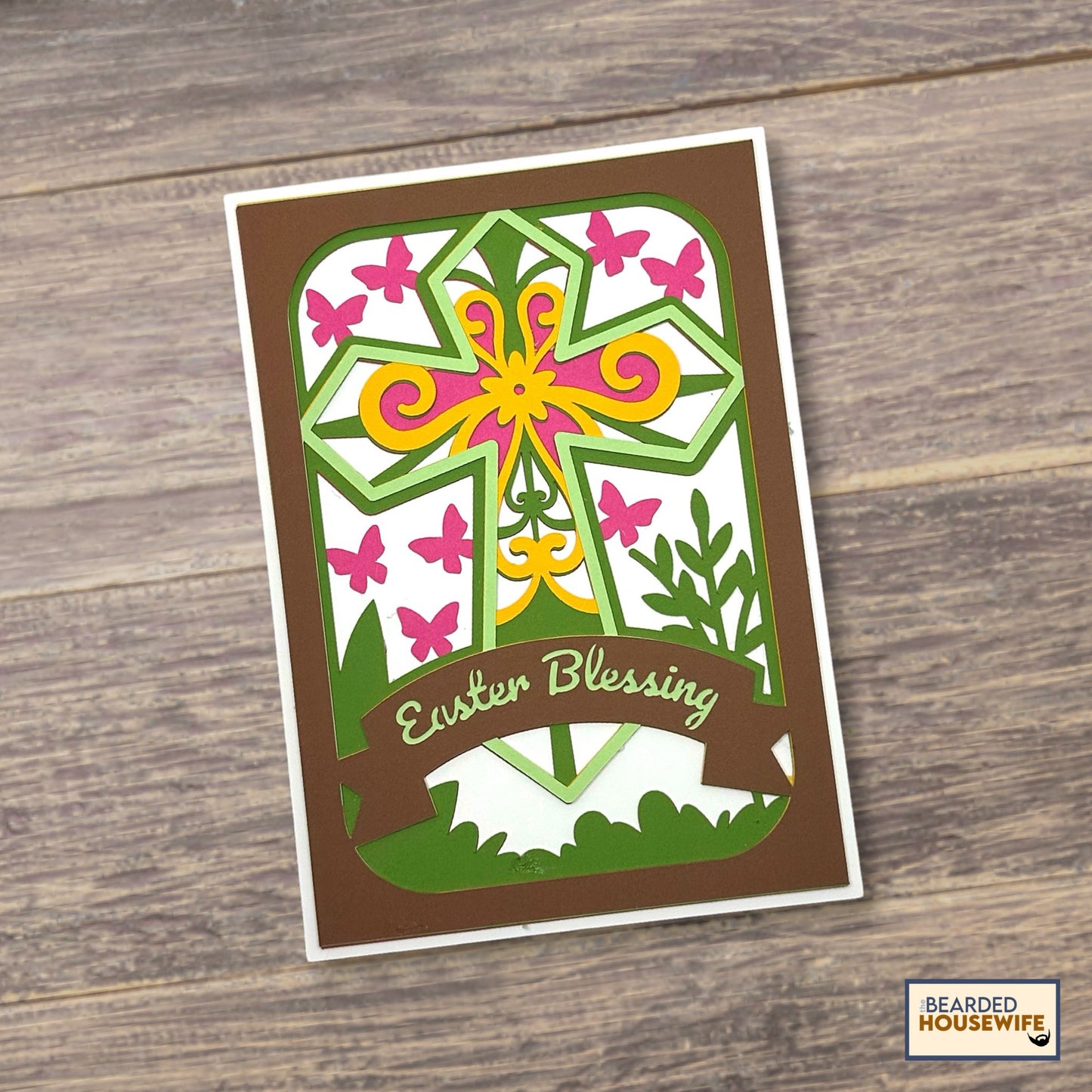 easter blessings layered card