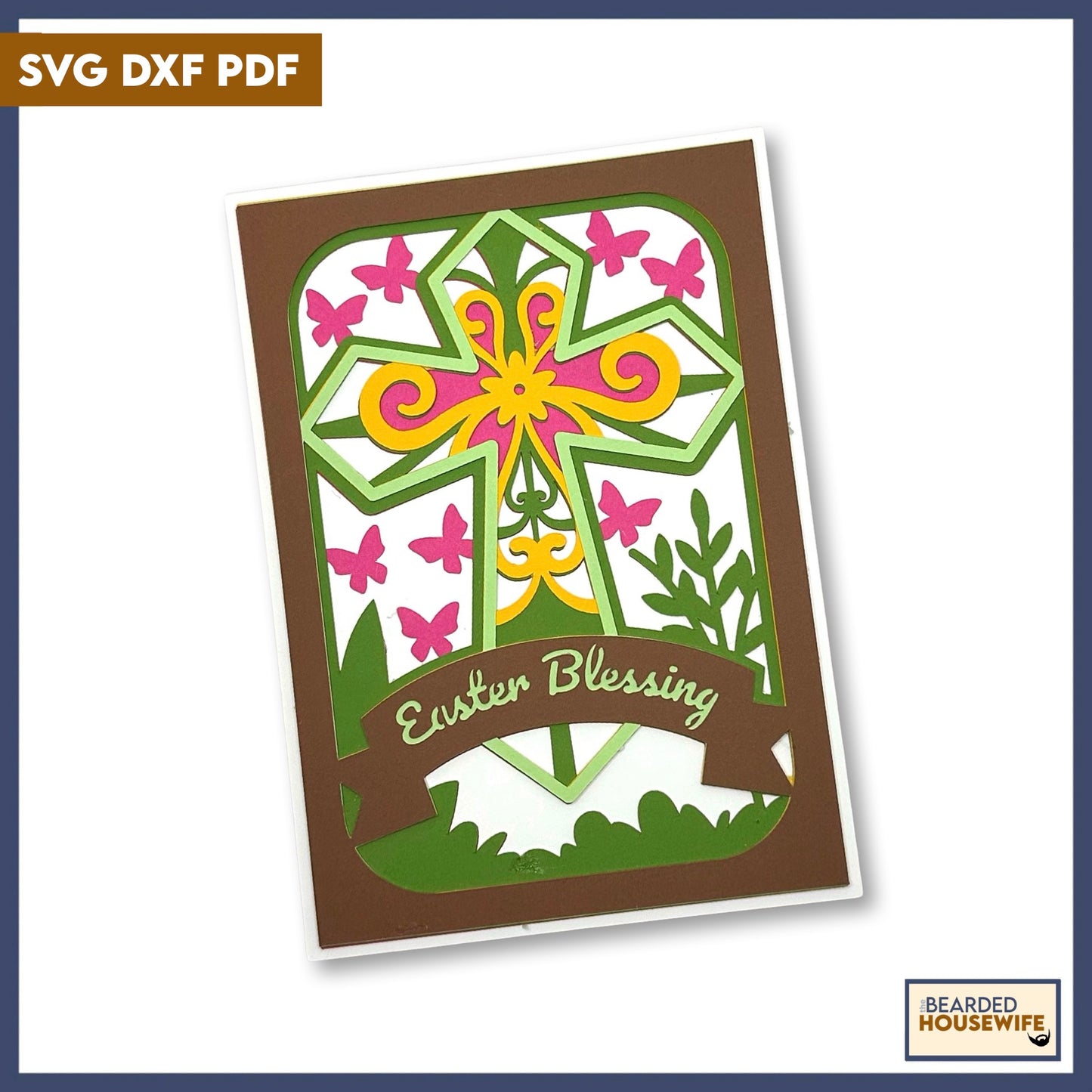 easter blessings layered card