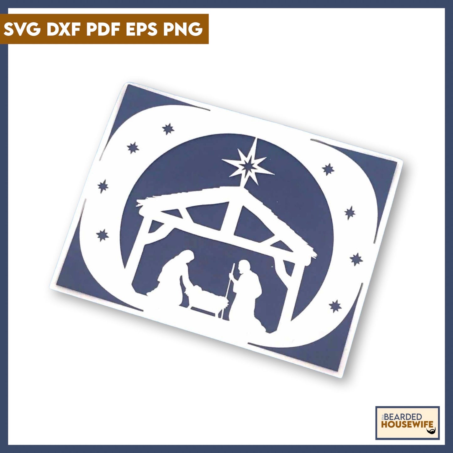 nativity insert card