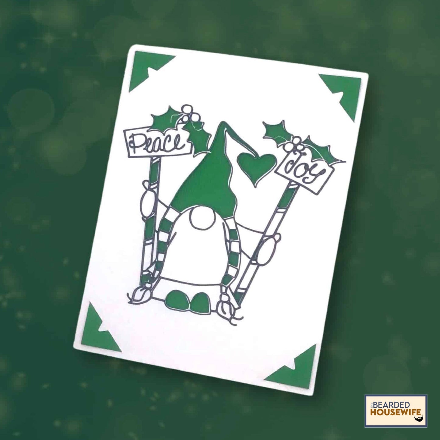christmas gnome insert card