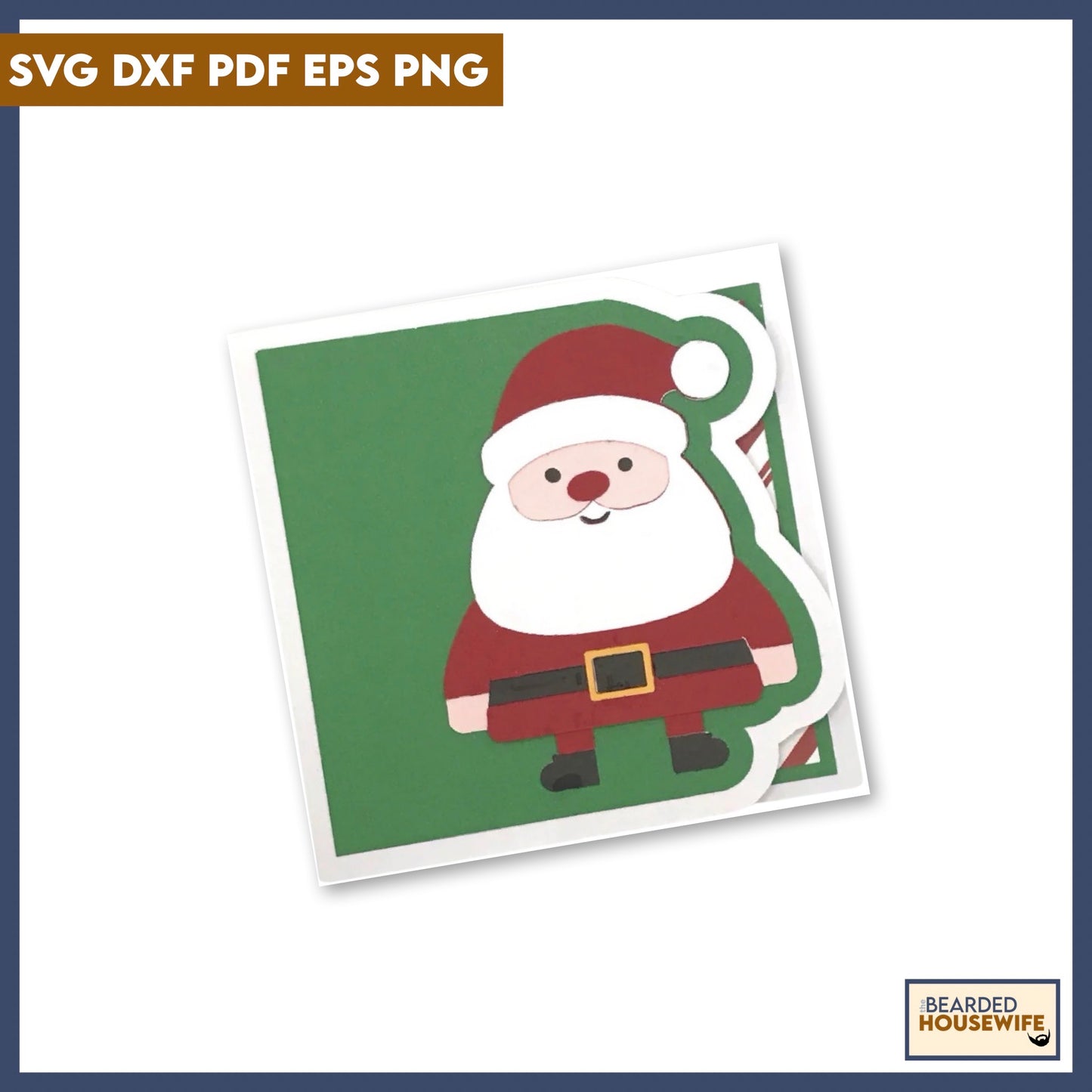 santa side edge card