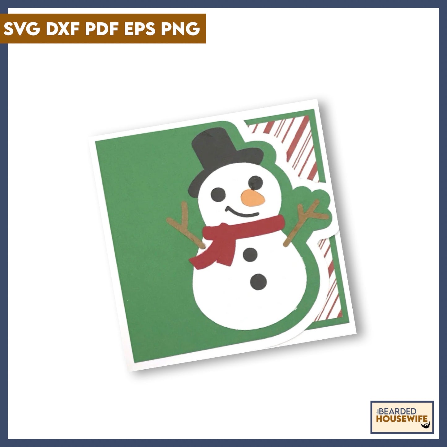 snowman side edge card
